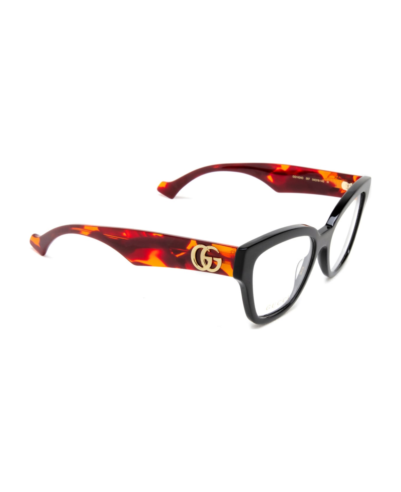 Gucci Eyewear Gg1424o Black Glasses - Black アイウェア