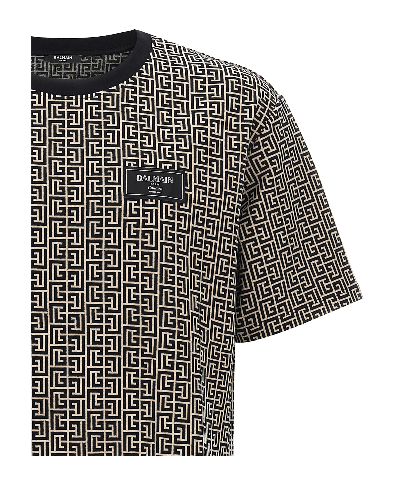 Balmain 
monogram Couture
 T-shirt - Multicolor