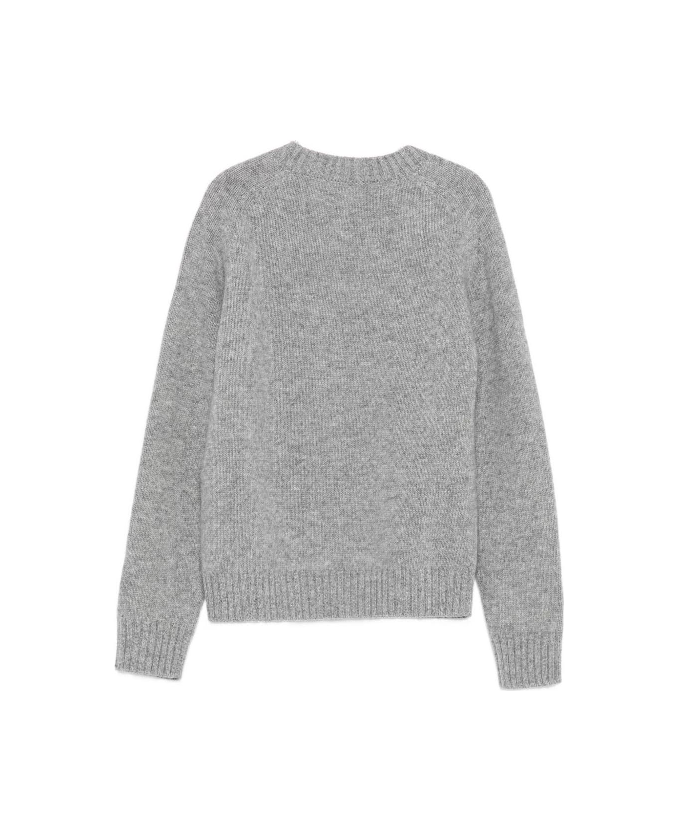 Gucci Kids Wool Sweater With Embroidery - Grey