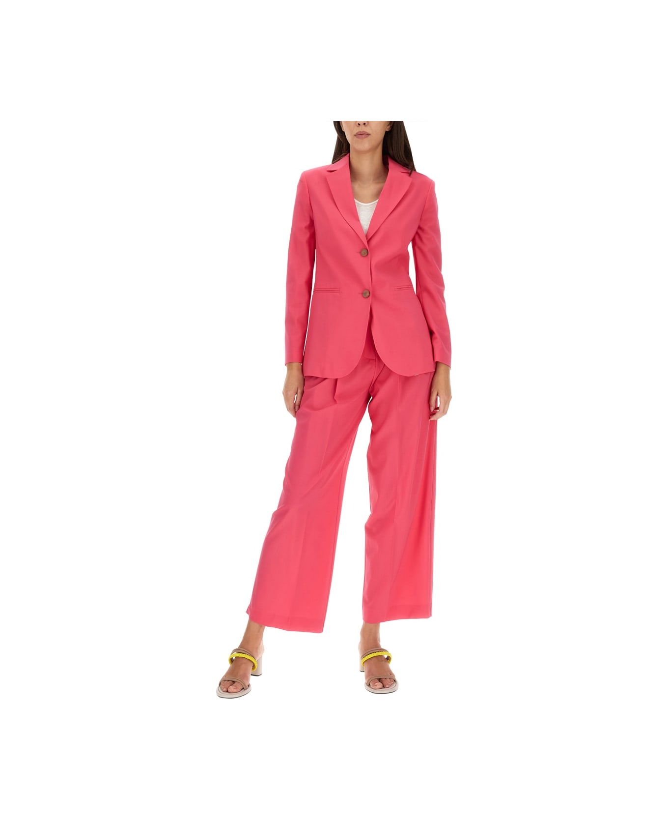 Alysi Wool Pants - FUCHSIA