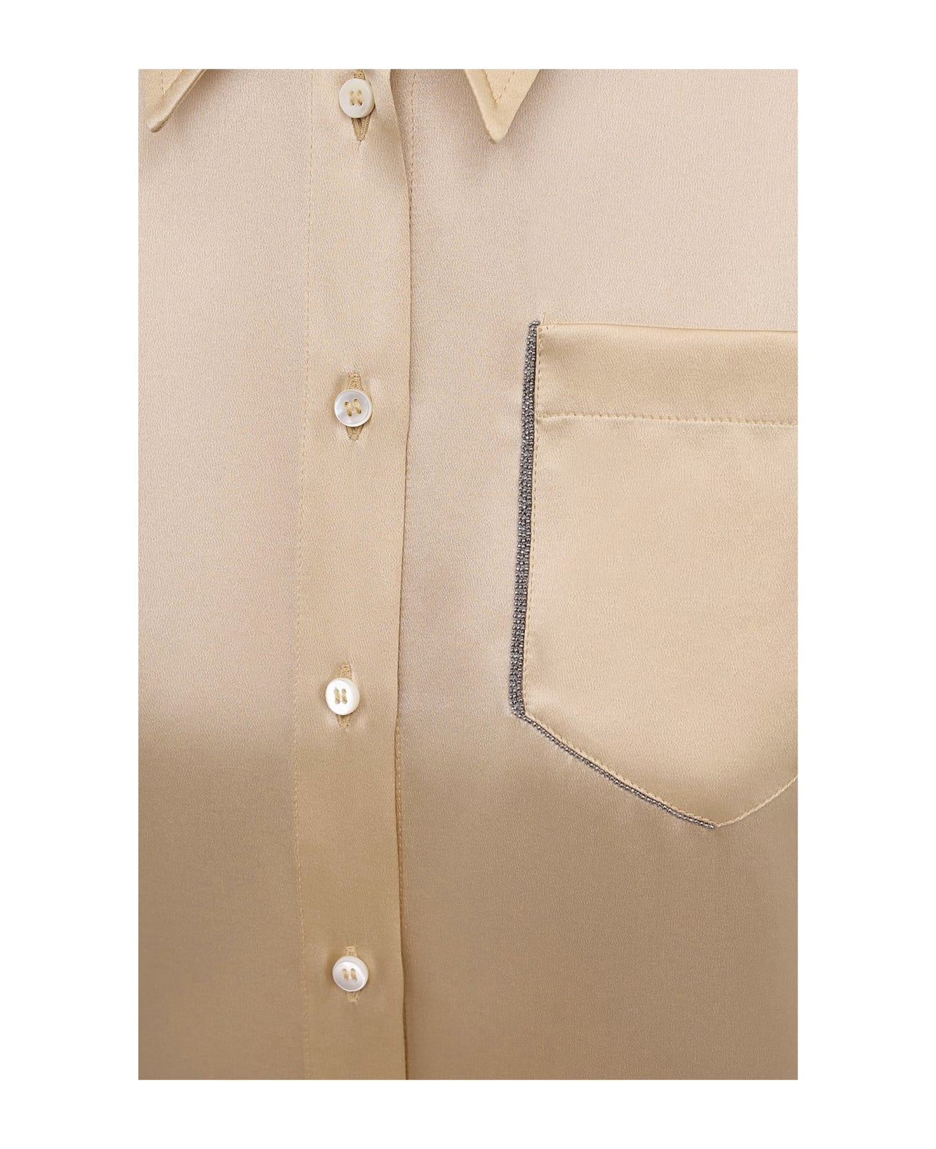 Brunello Cucinelli Silk Shirt - Gold シャツ