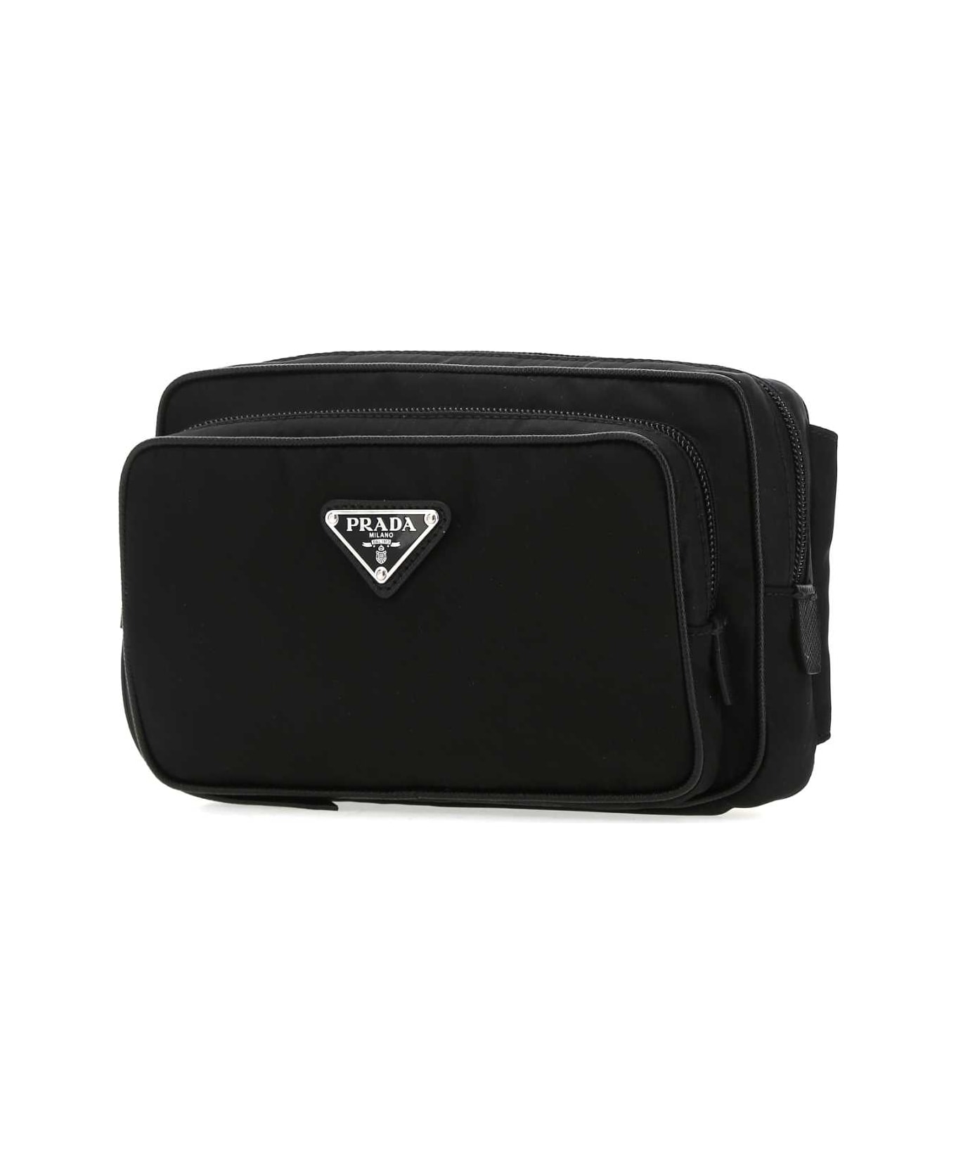 Prada Black Re-nylon Belt Bag - NERO