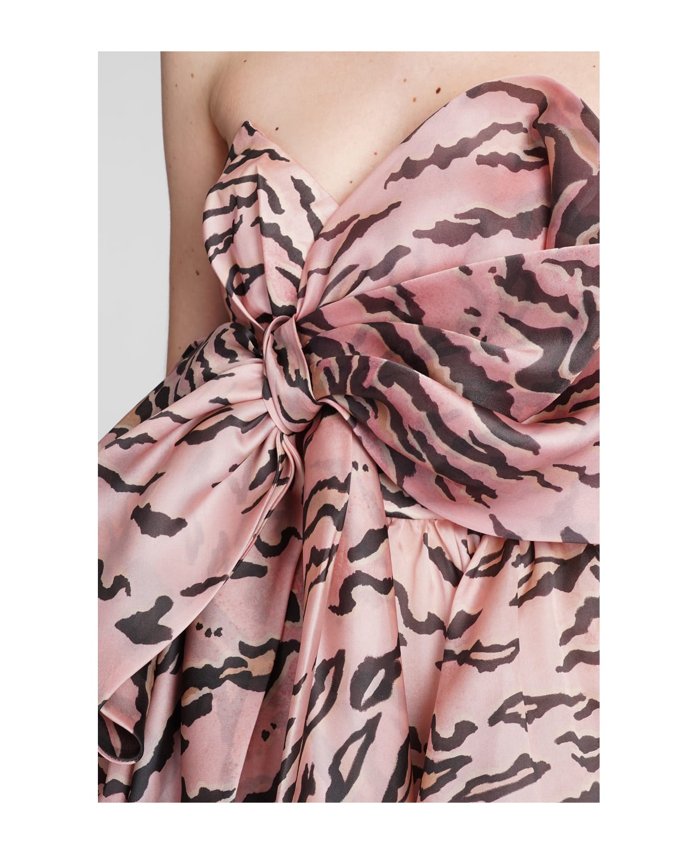 Zimmermann Dress In Rose-pink Silk - rose-pink ワンピース＆ドレス