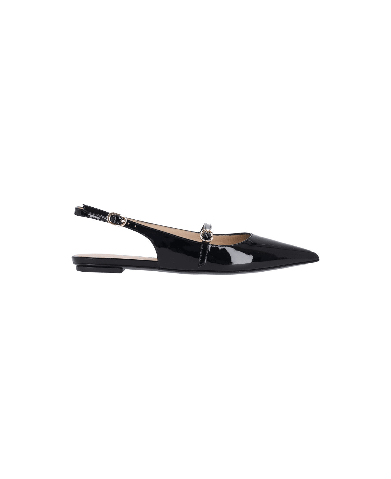 Stuart Weitzman "emilia" Slingback Mules - Black  