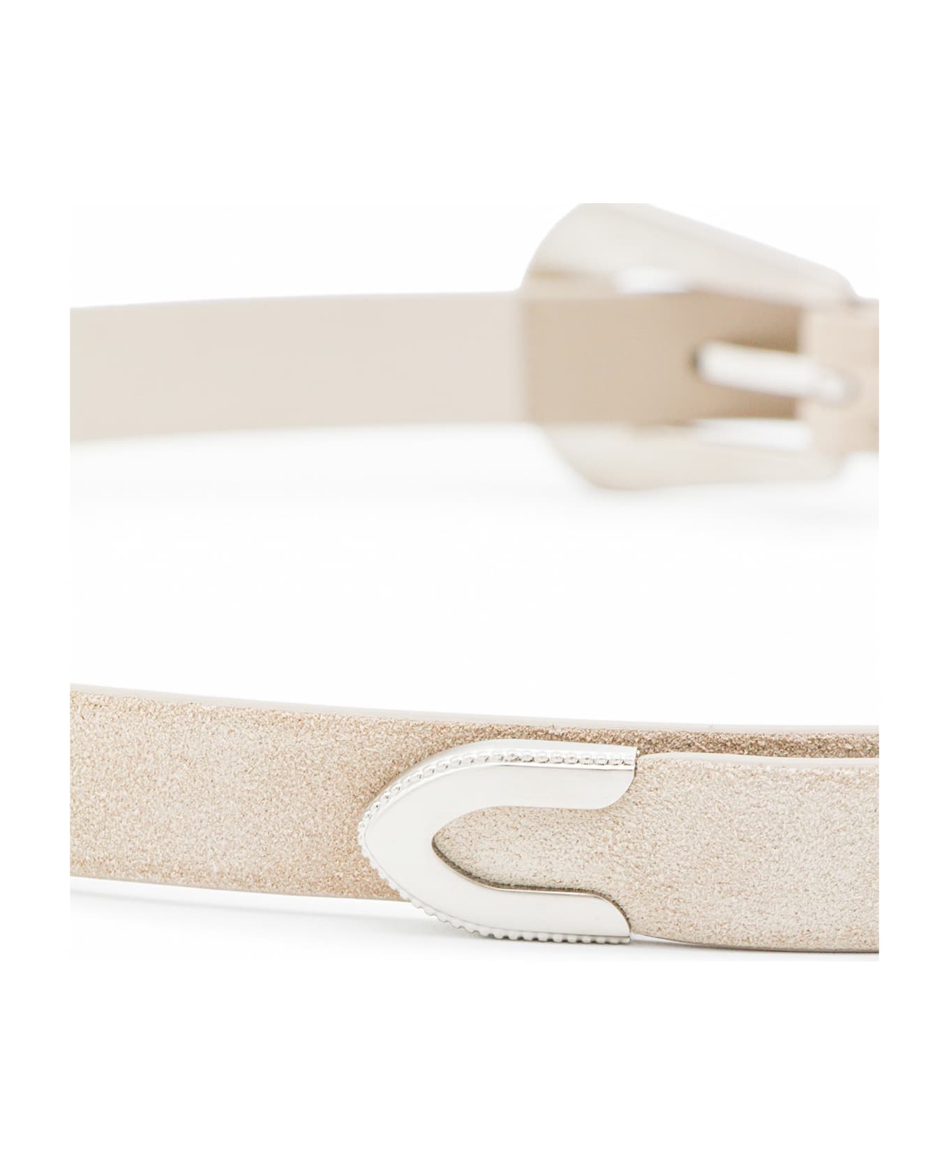 Brunello Cucinelli Beige Leather Belt - WALNUT