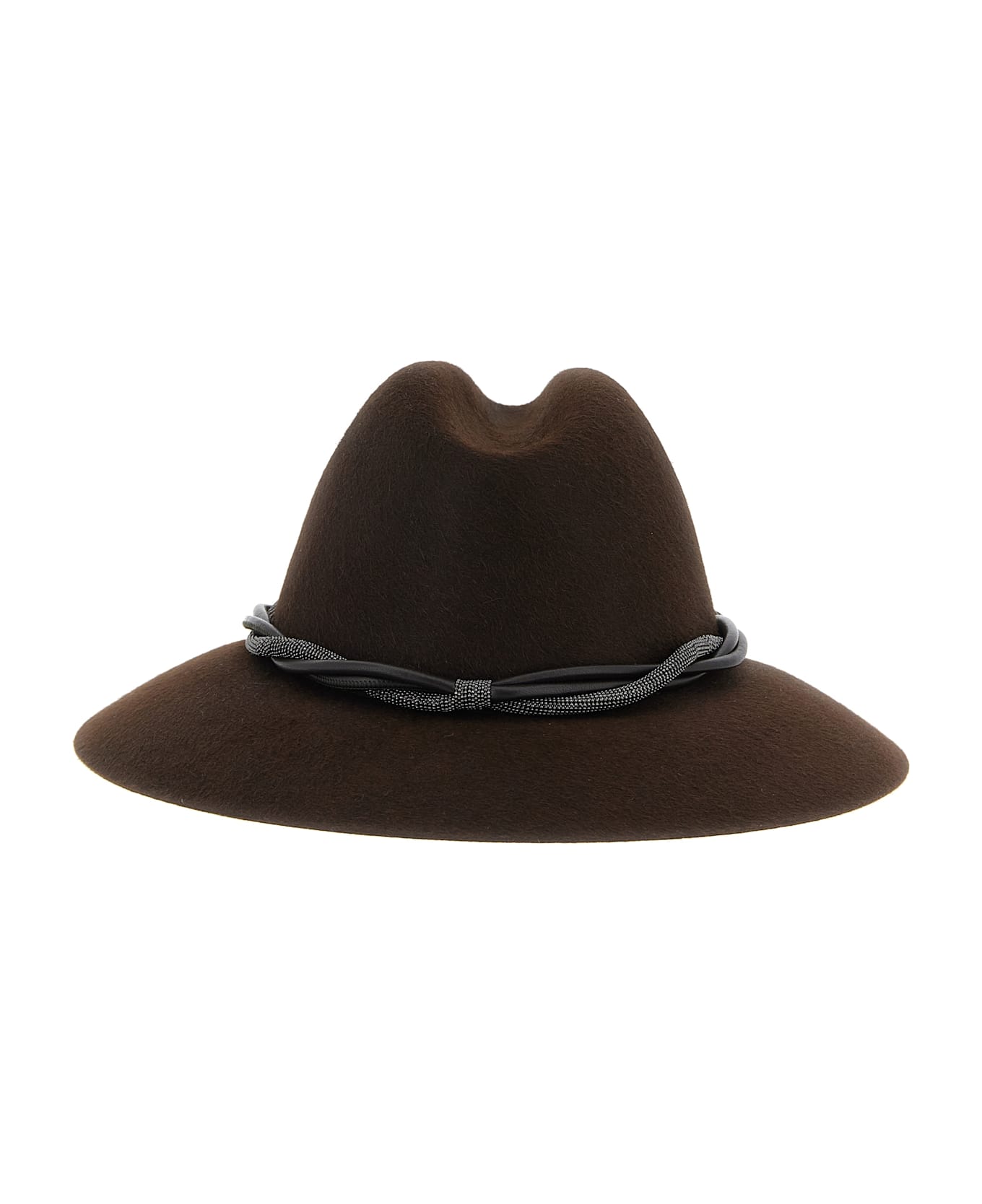 Brunello Cucinelli 
fedora
 Monile
s Hat - Brown
