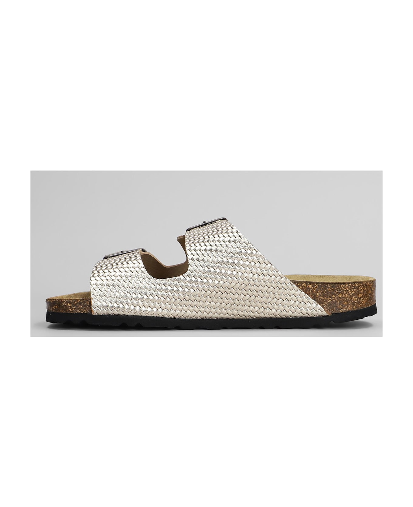 Cubanas Amalia Flats In Gold Leather - gold