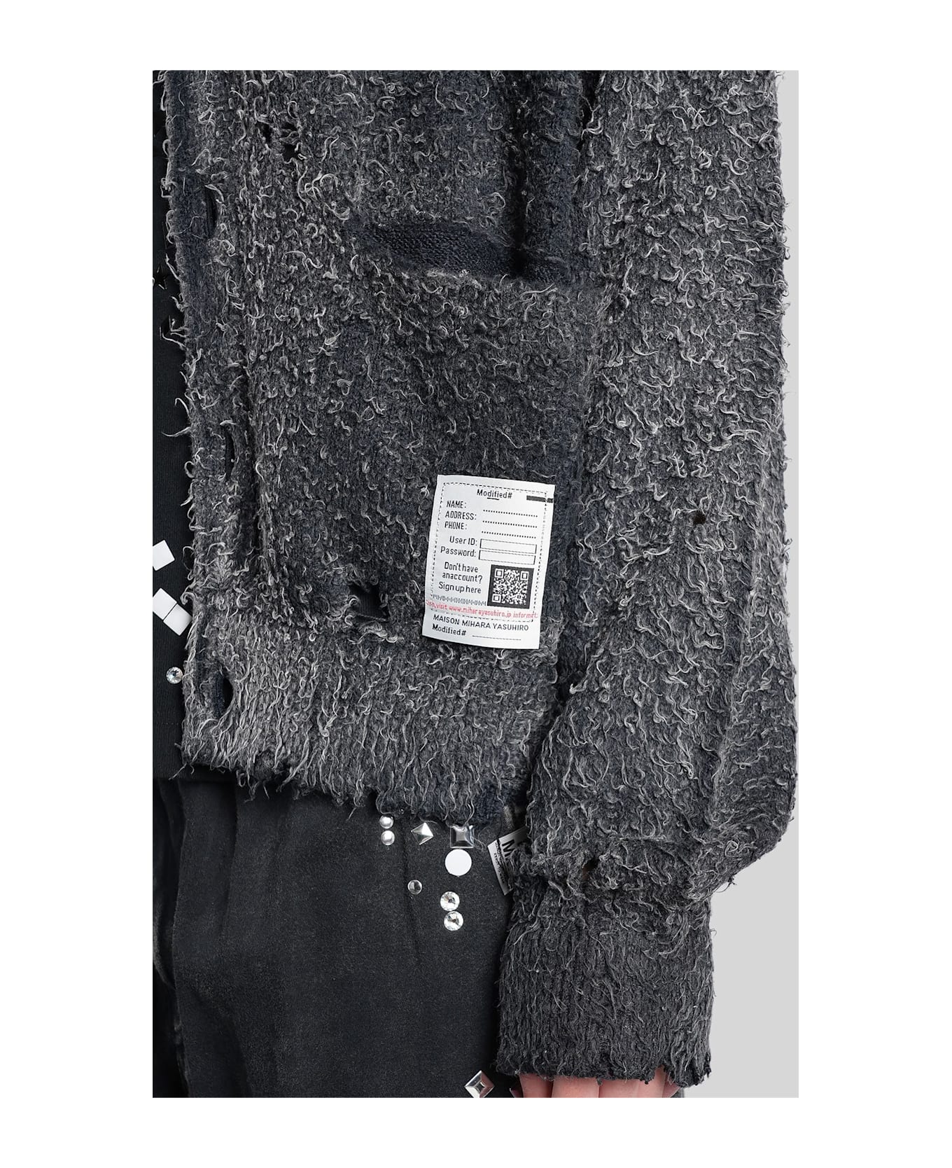Mihara Yasuhiro Cardigan In Black Cotton - black
