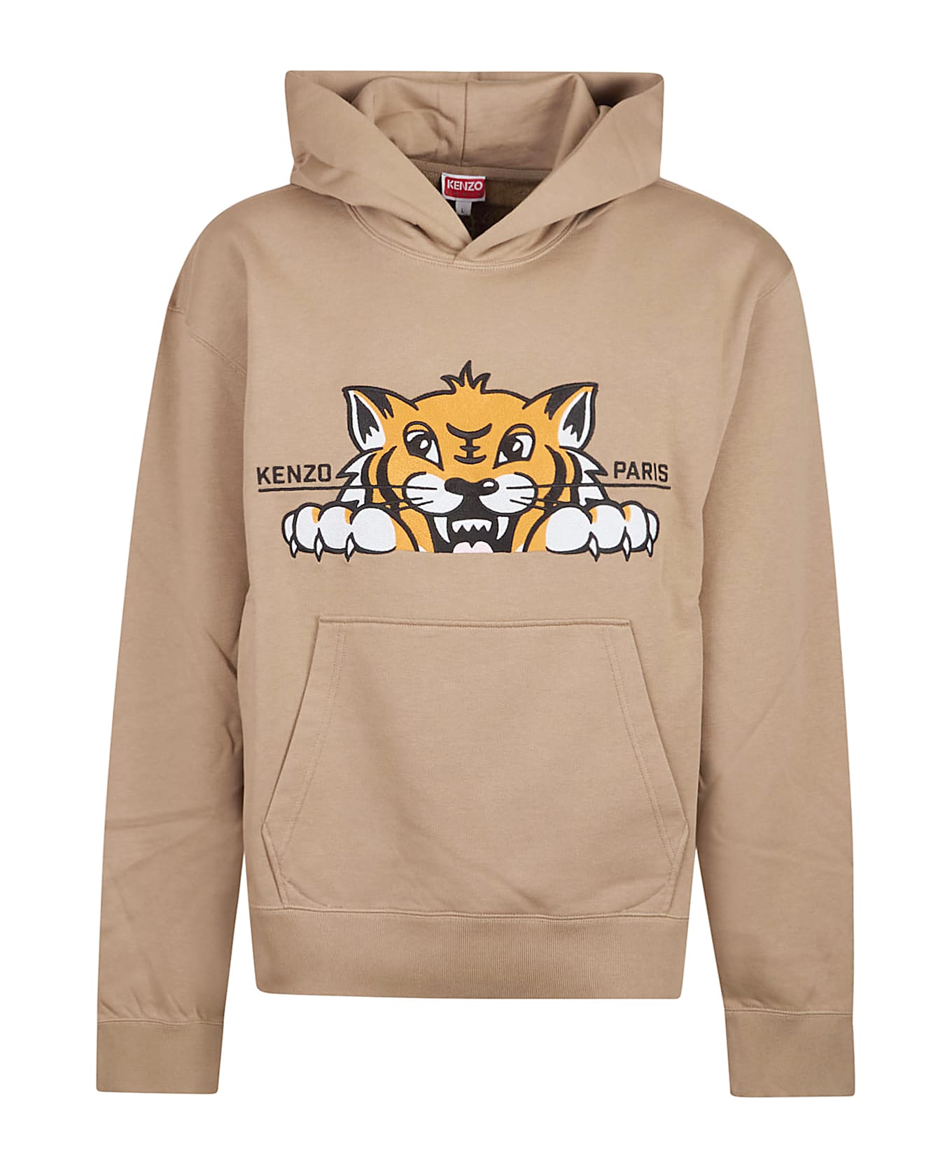 Kenzo Happy Tiger Embroidere Classic Sweatshirt - Brown