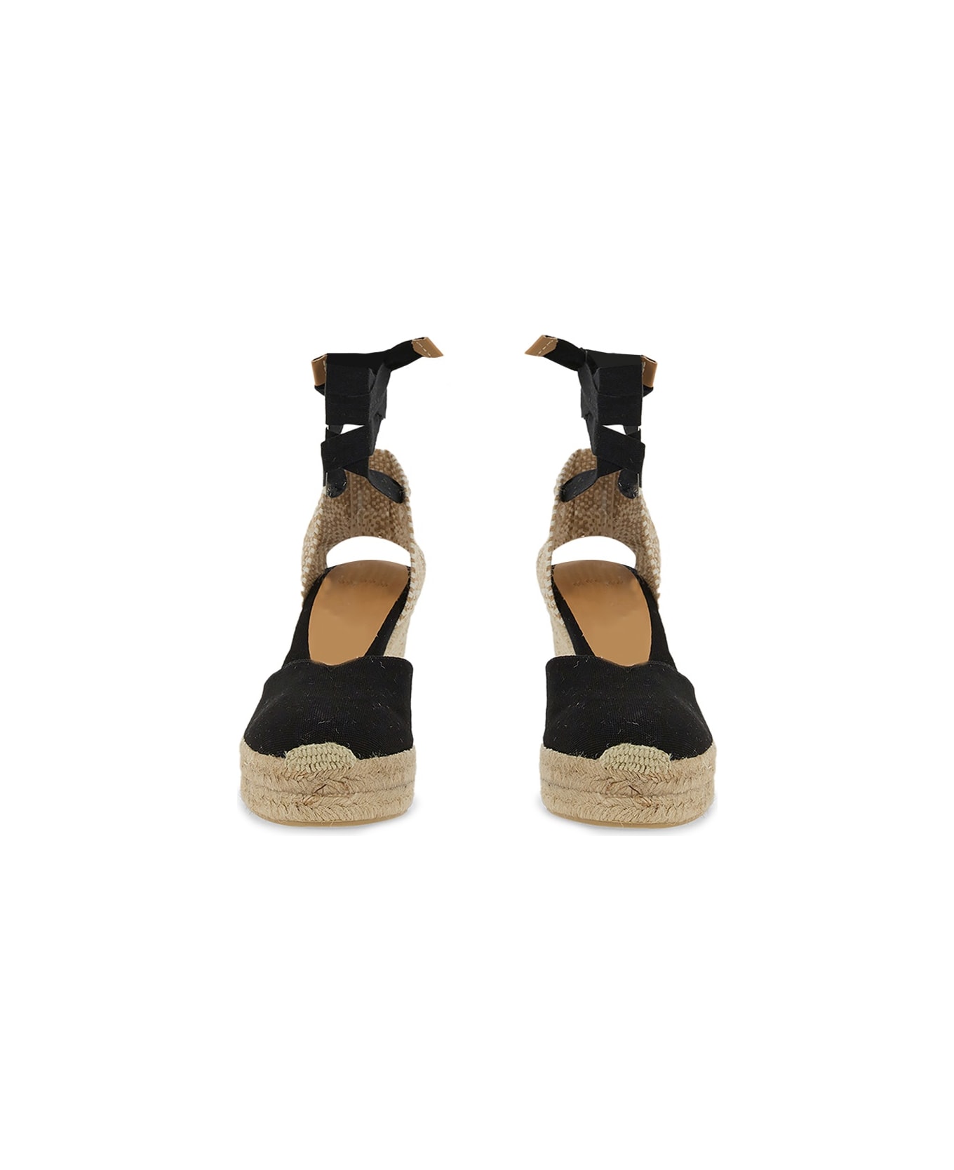 Castañer Espadrilles "clear" With Wedge - BLACK