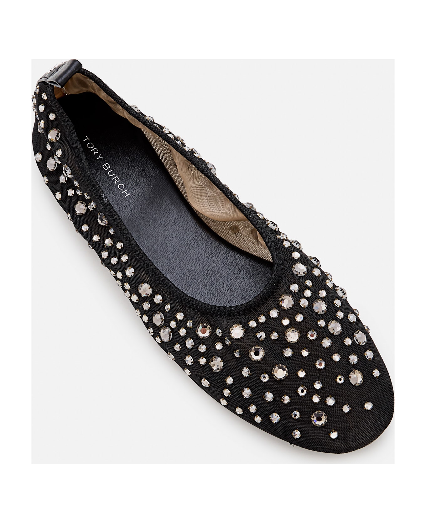 Tory Burch Ballerinas With Crystals - BLACK