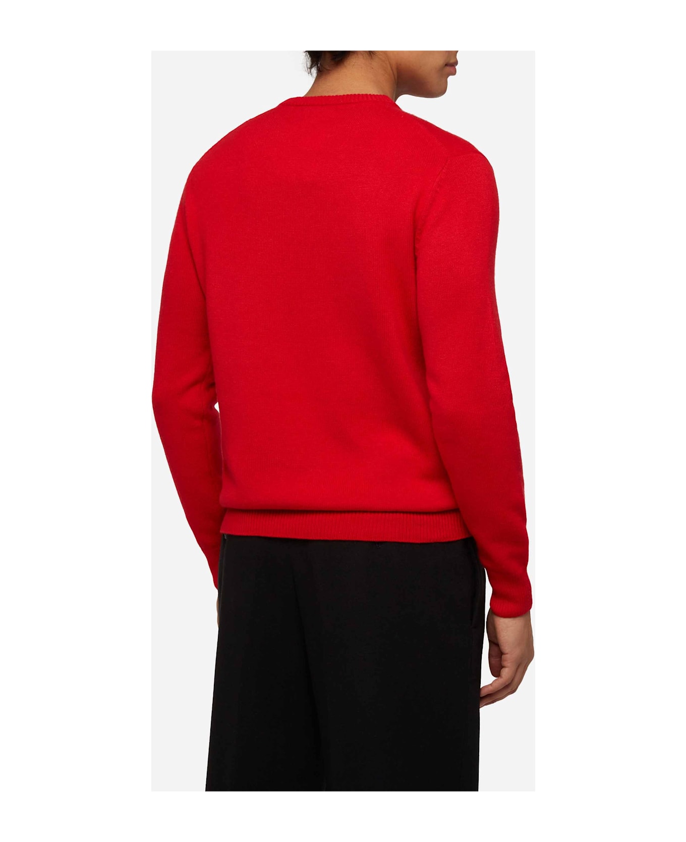 MC2 Saint Barth Sweater Heron With Snoopy Jacquard | Snoopy Peanuts® Special Edition - RED