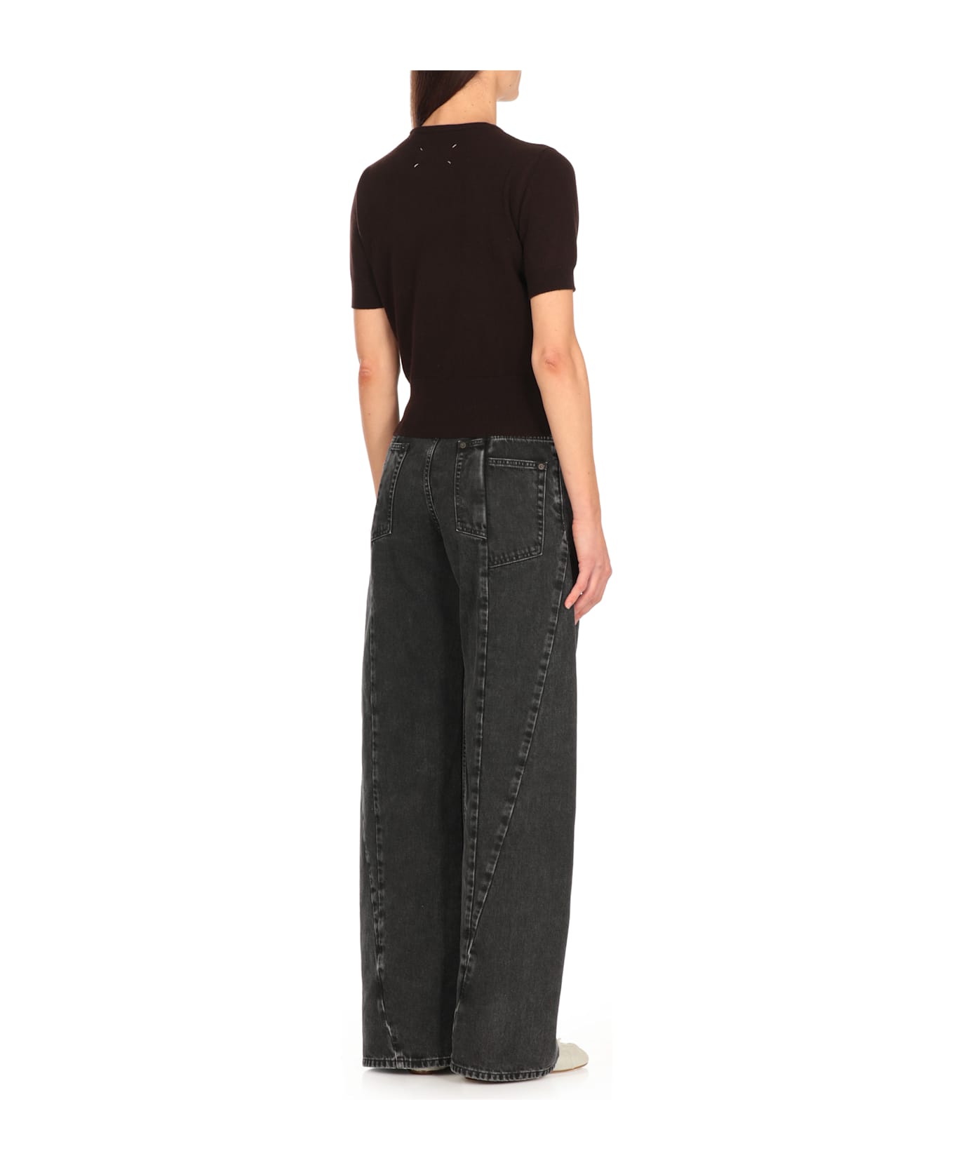 Maison Margiela Virgin Wool Sweater - Brown