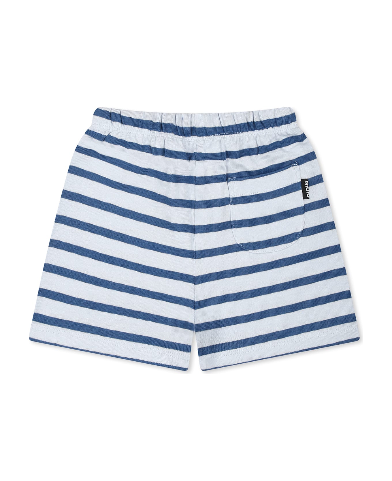 Molo Light Blue Shorts For Baby Boy With Smile - Light Blue