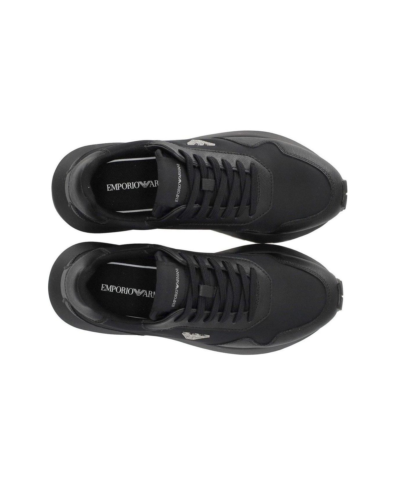 Emporio Armani Sustainability Low-top Sneakers - Black