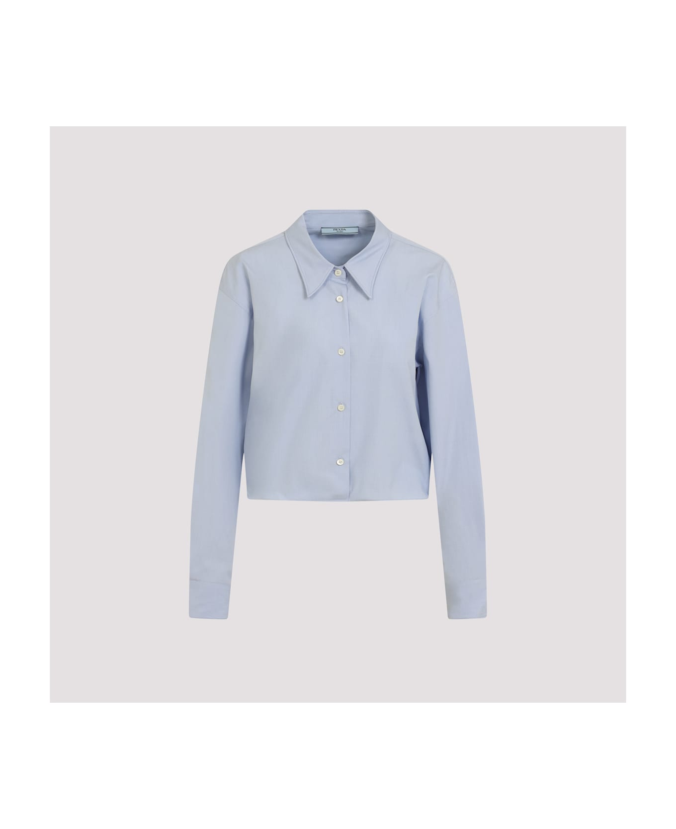 Prada Light Blue Poplin Shirt - CIELO