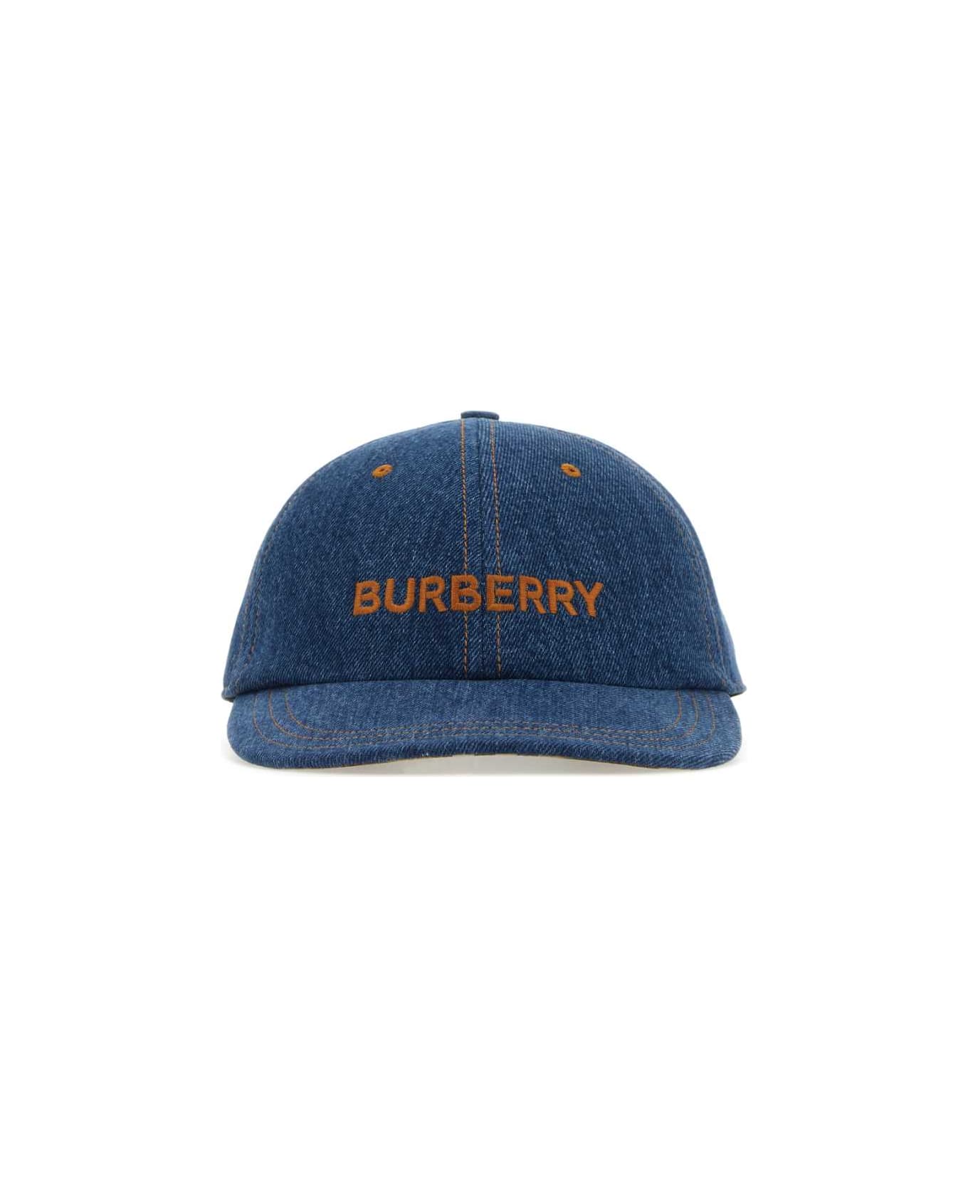 Burberry Denim Baseball Cap - WASHEDINDIGO ヘアアクセサリー