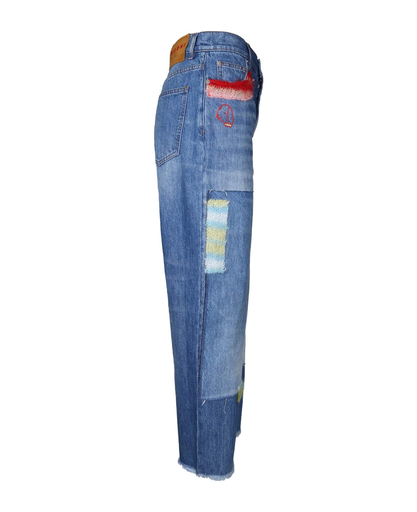 Marni Patchwork Straight-leg Jeans - Denim