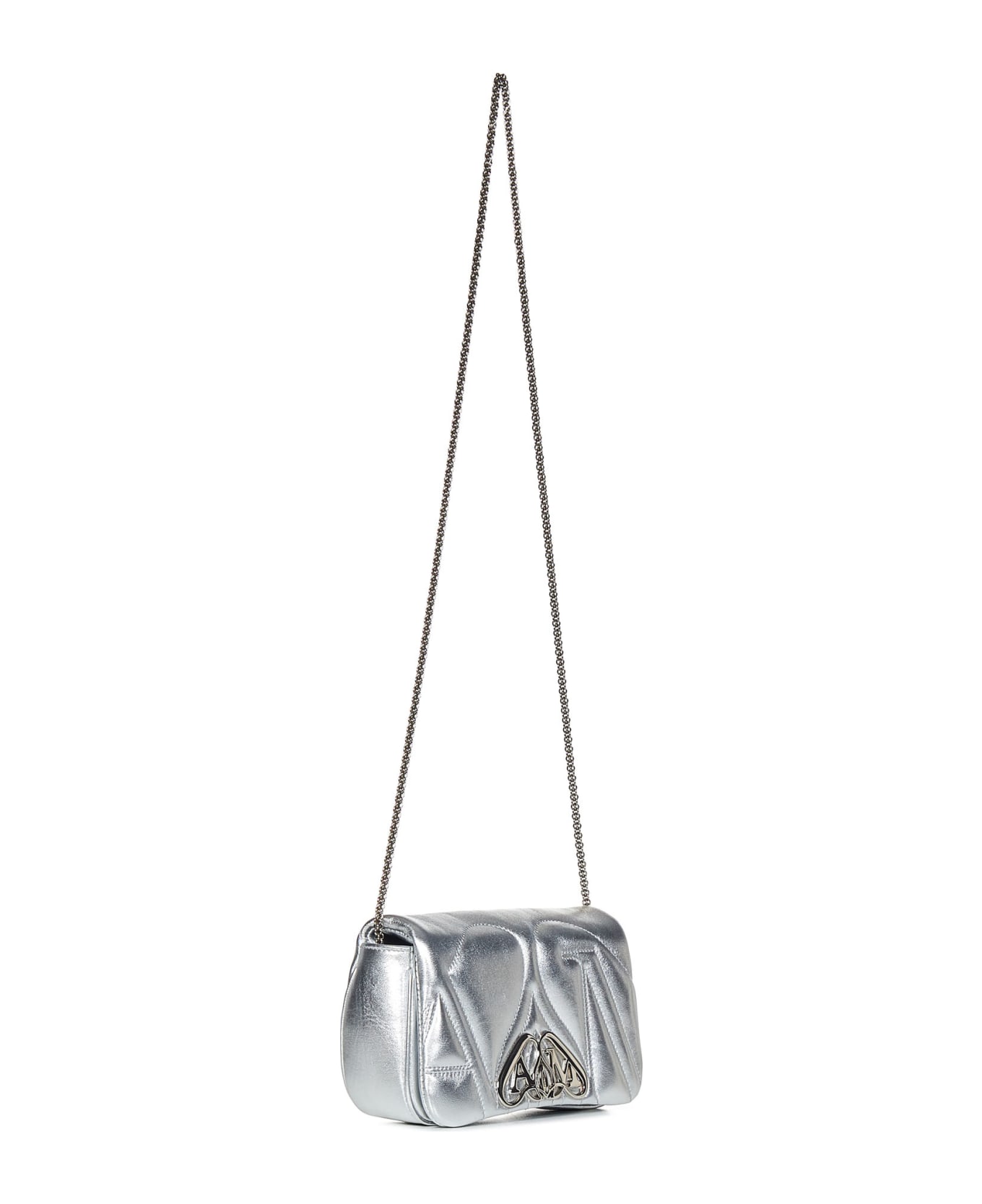 Alexander McQueen Mini Seal Shoulder Bag - Silver