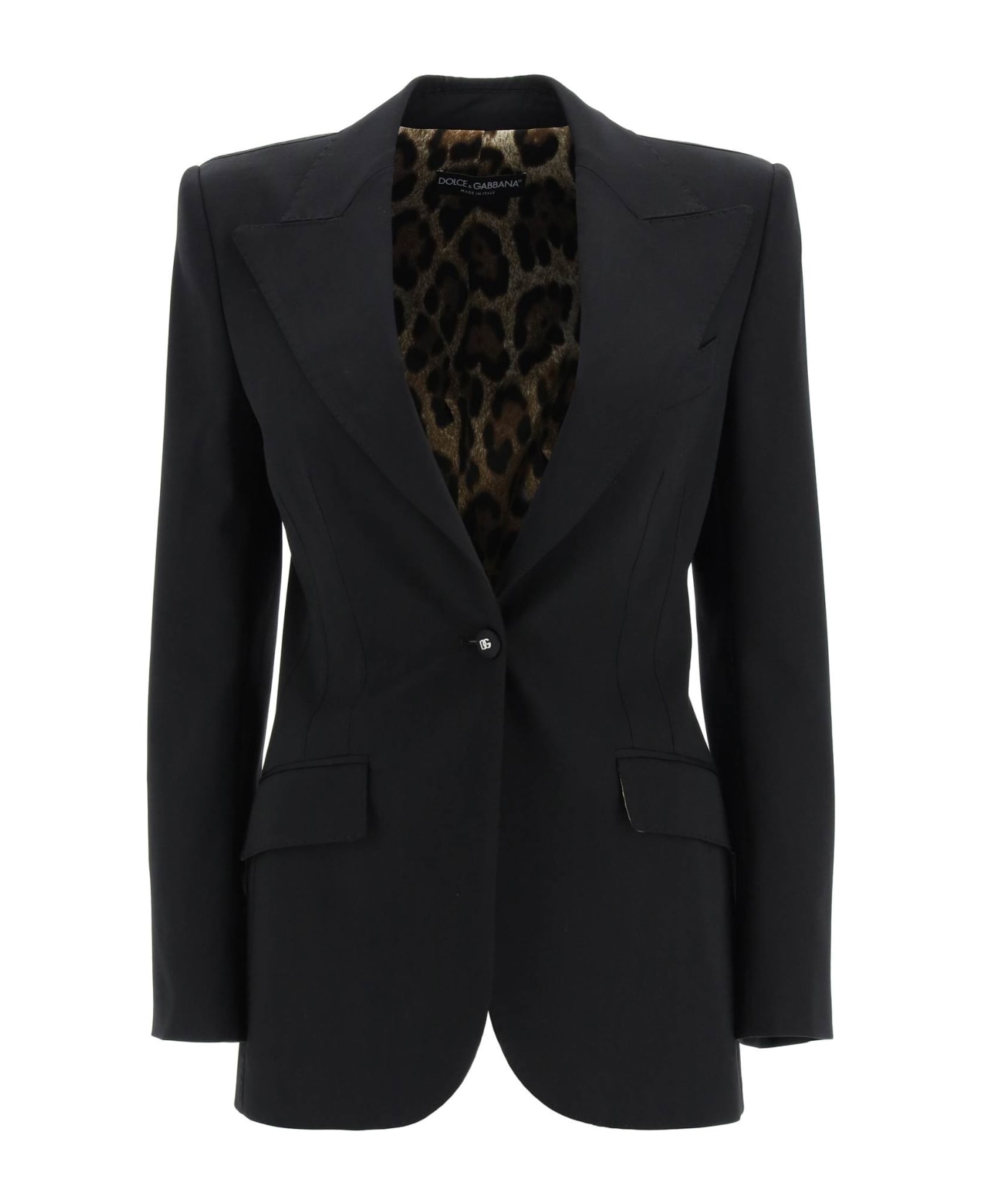 Dolce & Gabbana Single Breasted Tailored Blazer - black