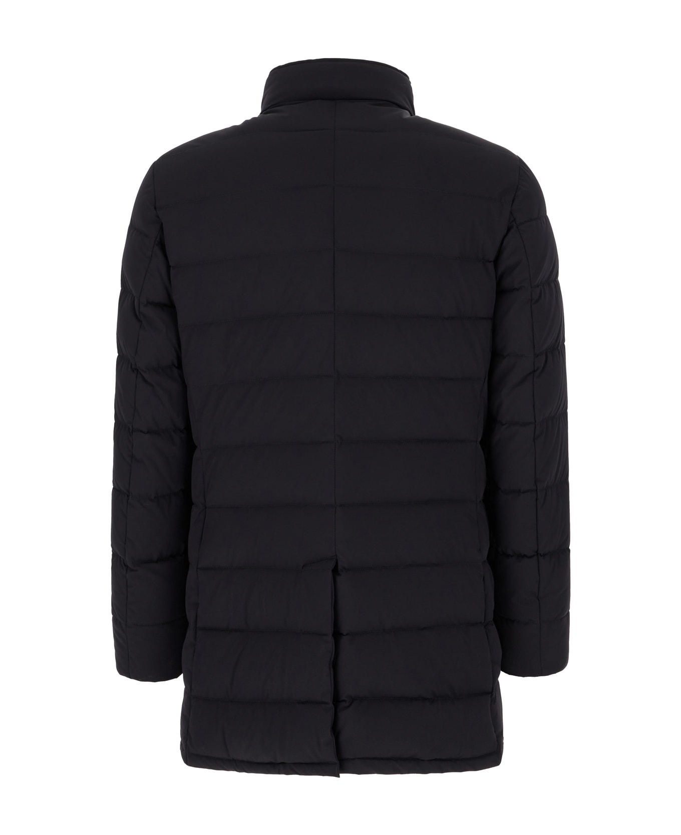 Moorer Midnight Blue Nylon Blend Calegari Down Jacket - Blue