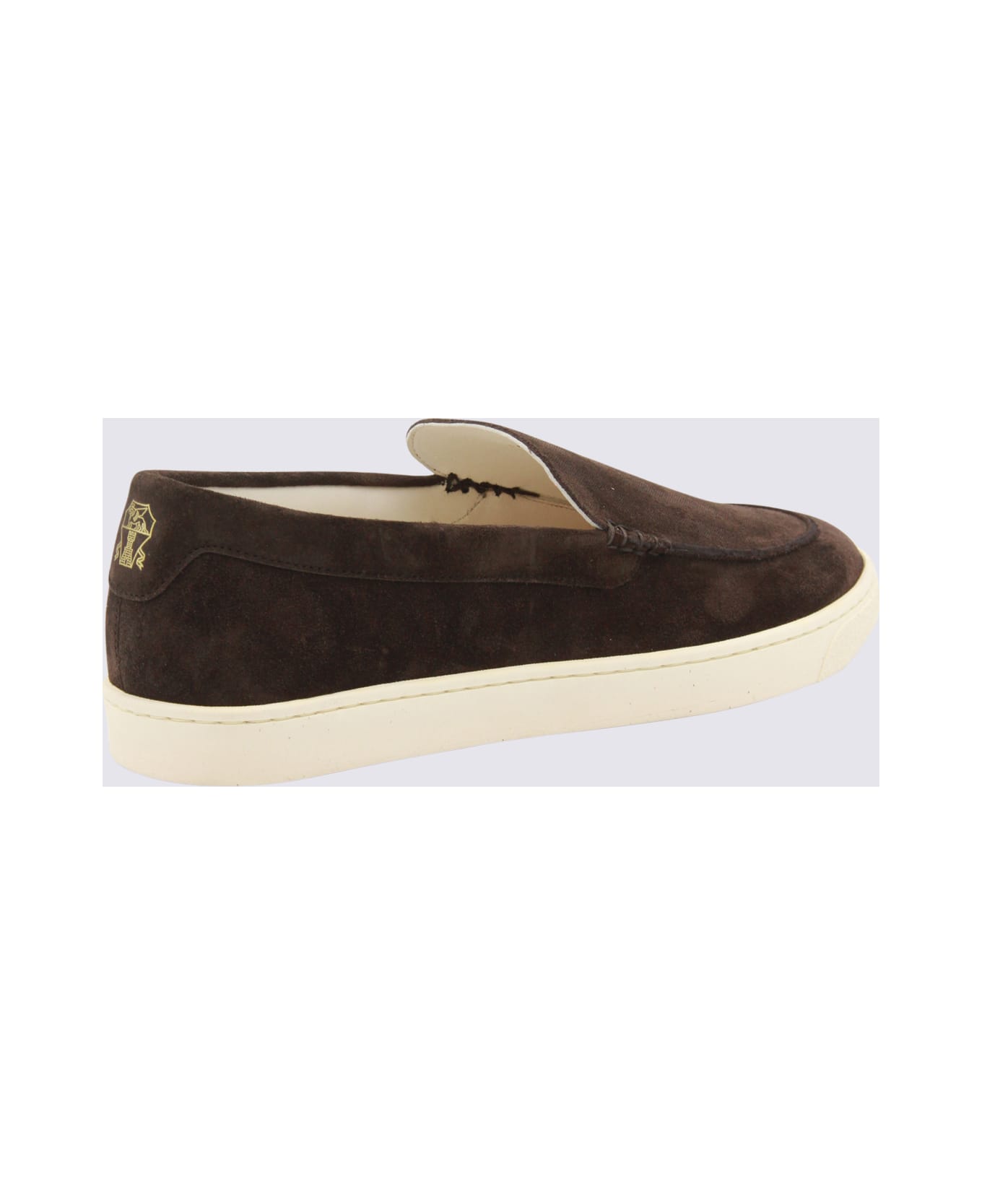 Brunello Cucinelli Dark Brown Leather Loafers - Brown
