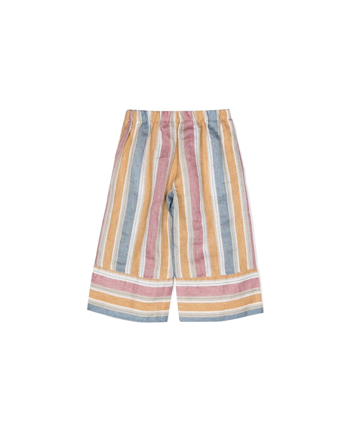 Il Gufo Striped Capri Pants - MULTICOLOUR