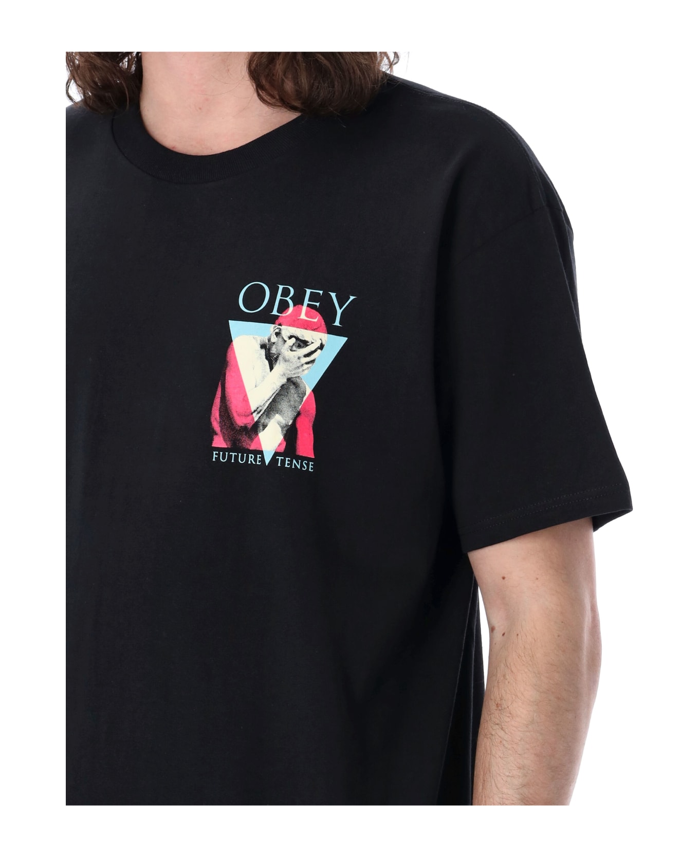 Obey Future Tense T-shirt - BLACK