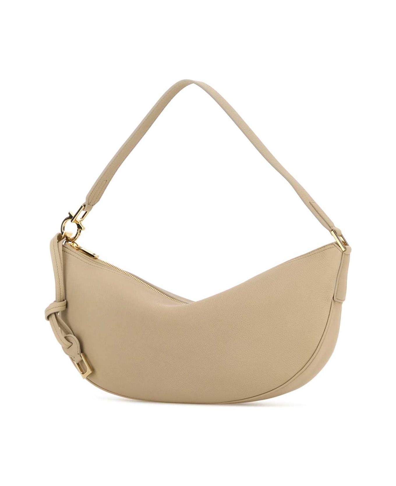 Ferragamo Sand Leather Shoulder Bag - STONATBIA