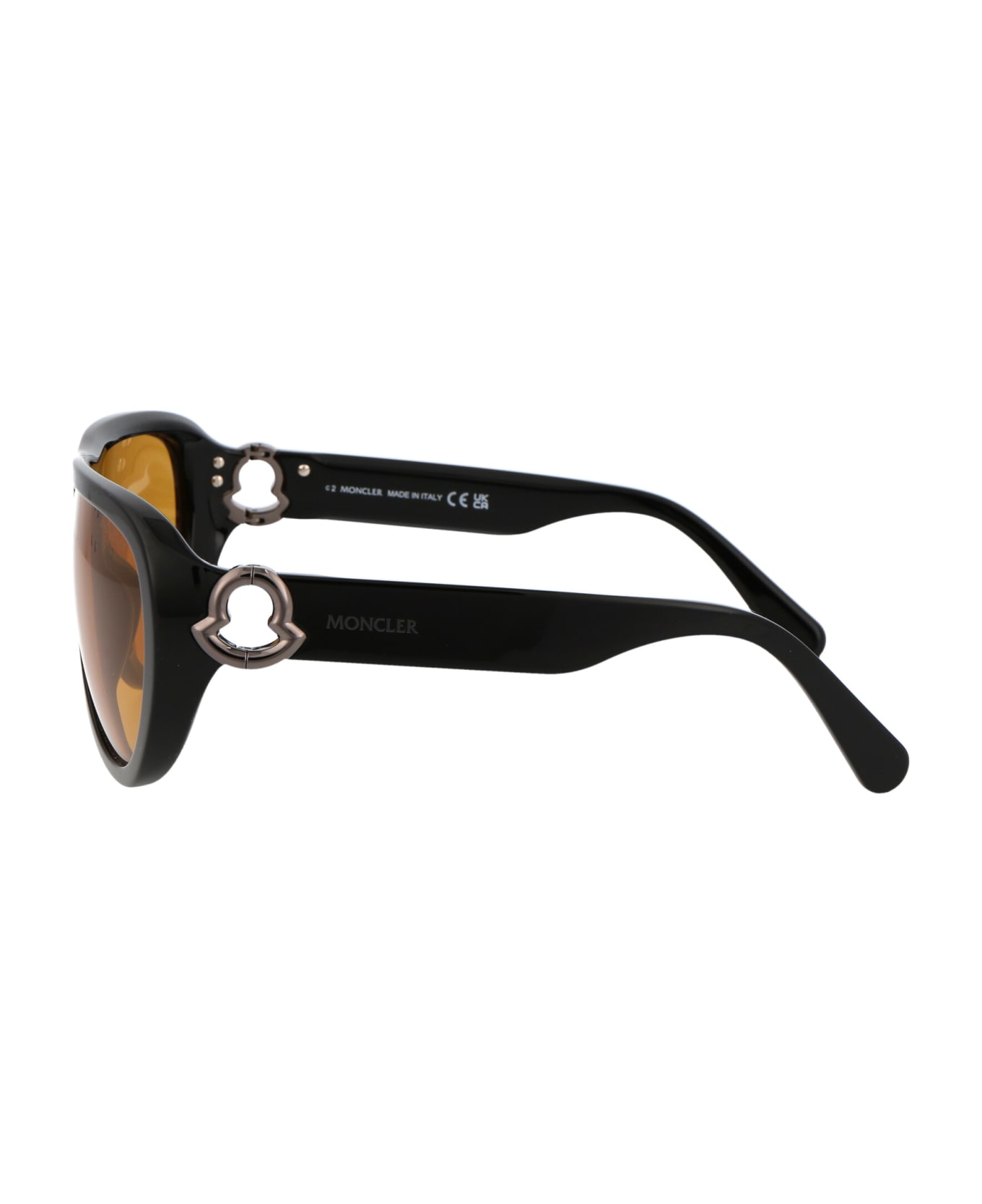 Moncler Eyewear Ml0246 Sunglasses - 01E BLACK