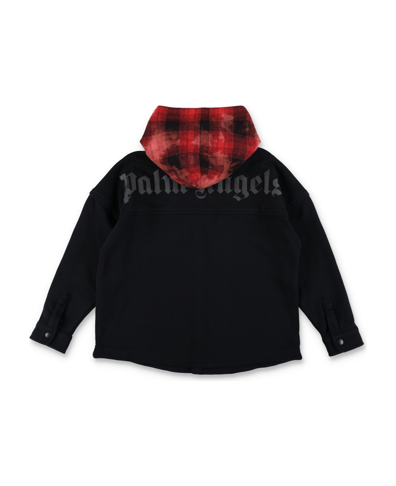 Palm Angels Kid - Hoodie Check - BLACK