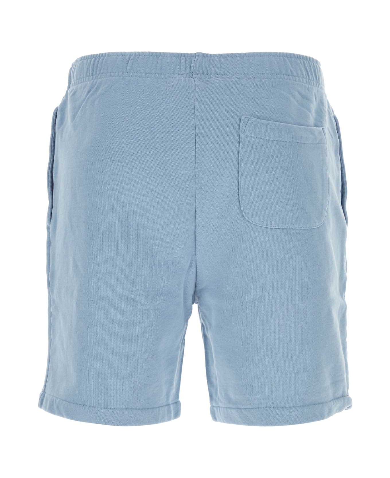Polo Ralph Lauren Light Blue Cotton Bermuda Shorts - BLUE