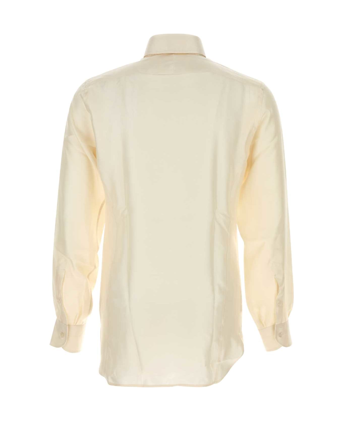 Tom Ford Ivory Silk Shirt - IVORY