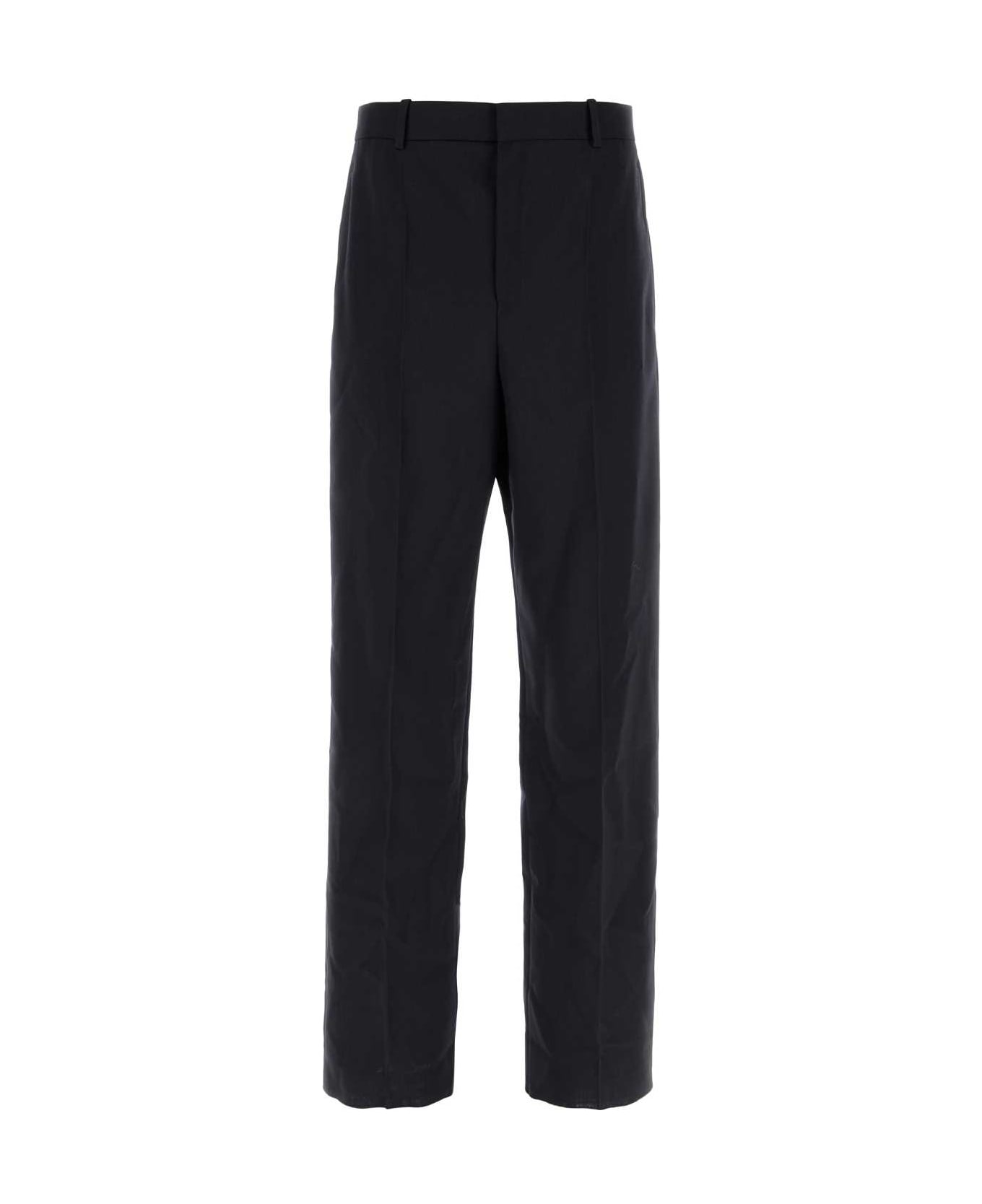 Saint Laurent Midnight Blue Wool Pant - MARINE