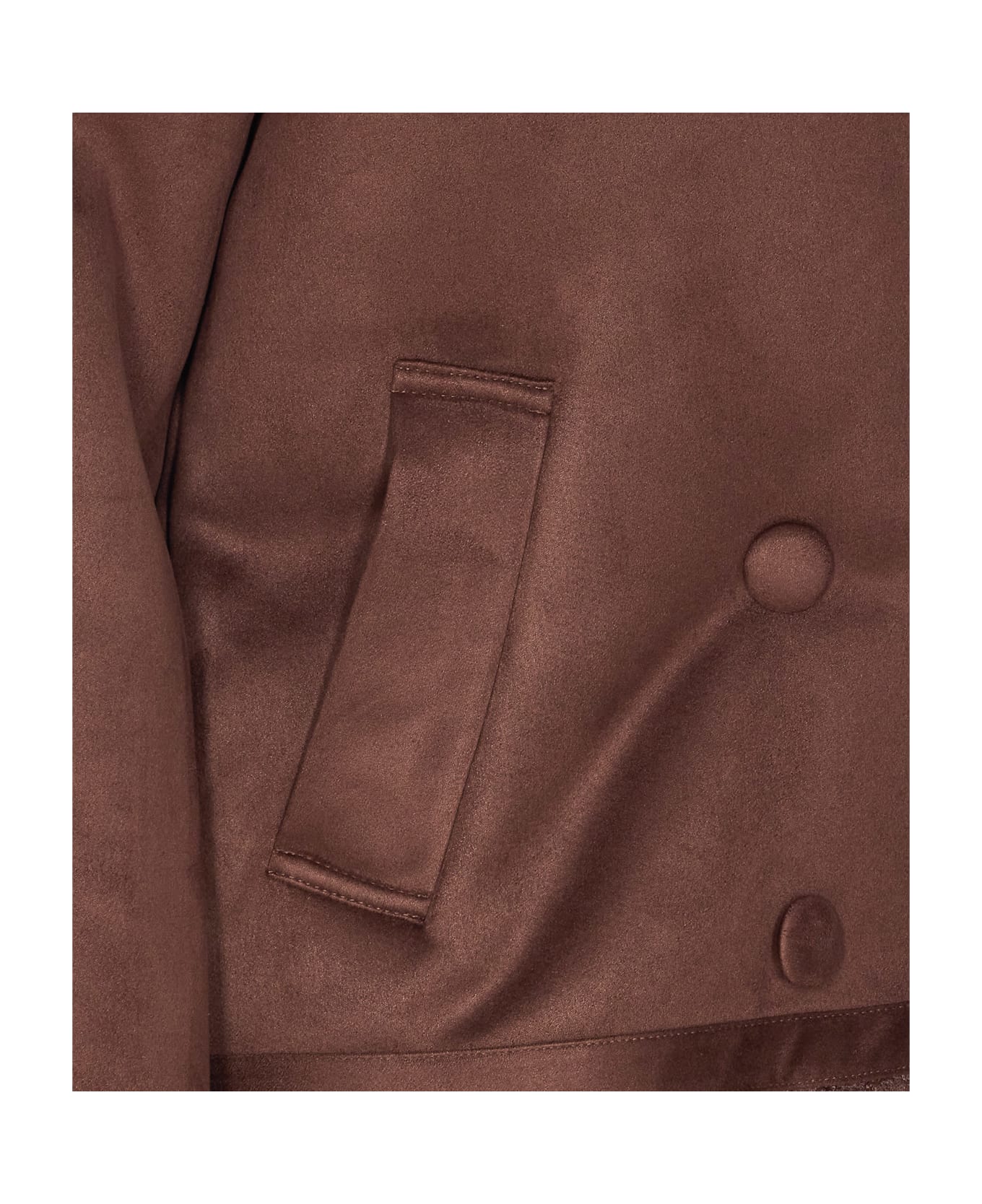 Liu-Jo Double Breasted Jacket - Brown