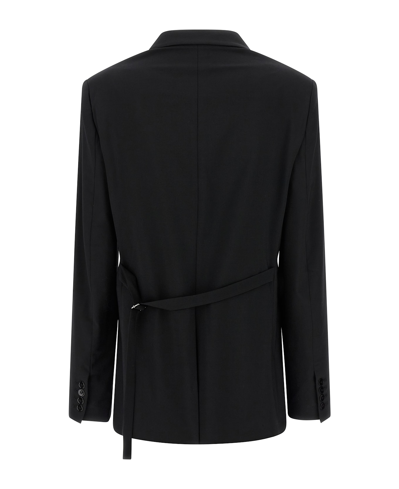 Nensi Dojaka Belt Blazer - Black  
