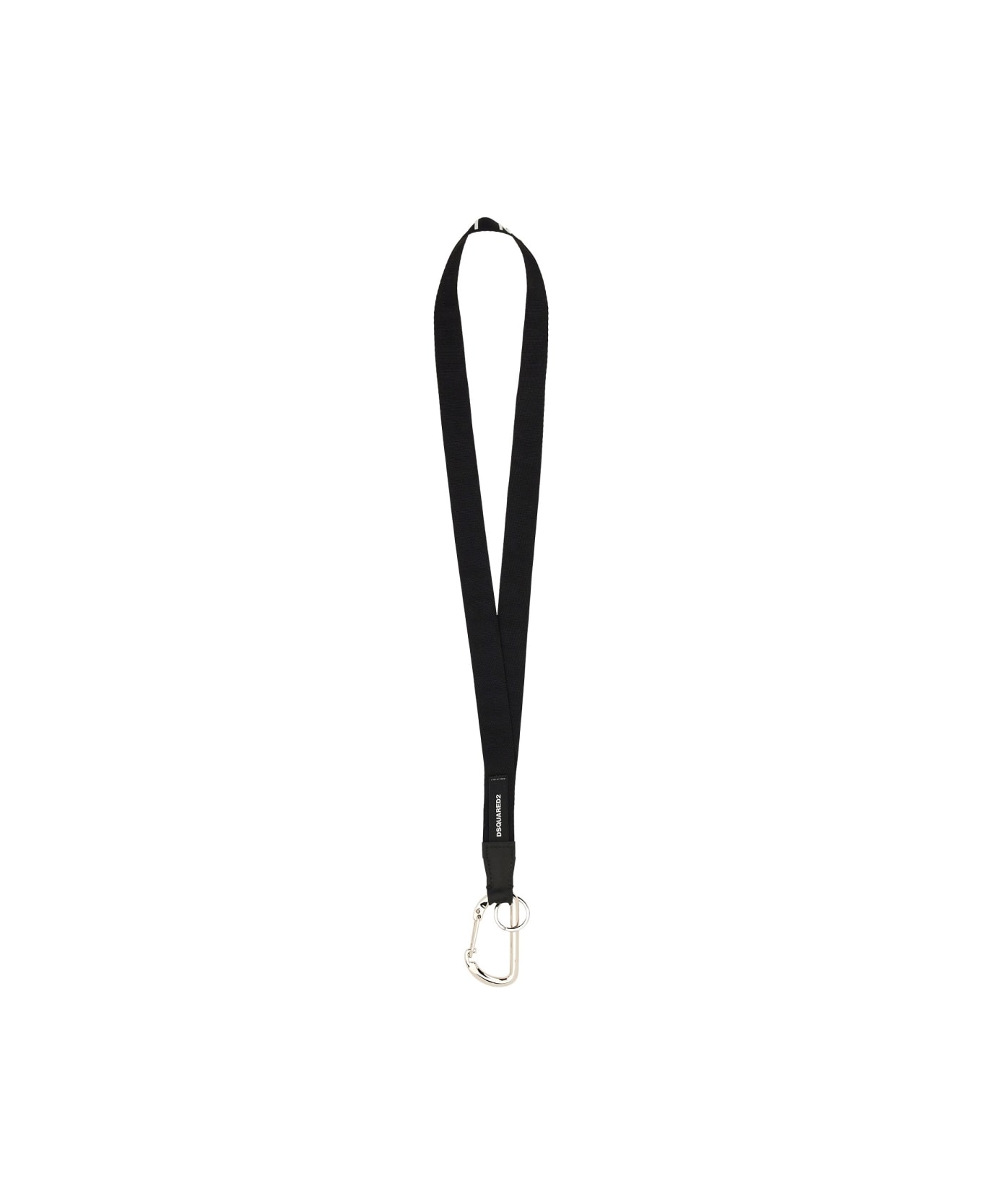 Dsquared2 Keychain With Logo - BLACK