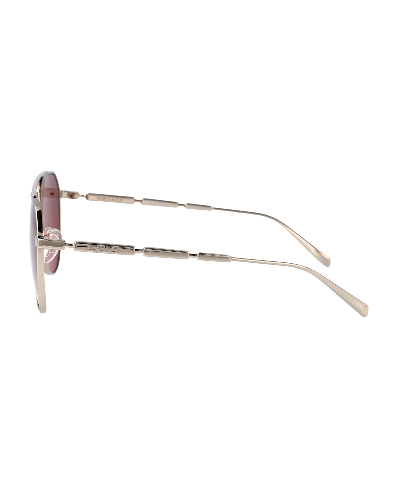 Alexander McQueen Eyewear Am0478s Sunglasses - SILVER-SILVER-RED