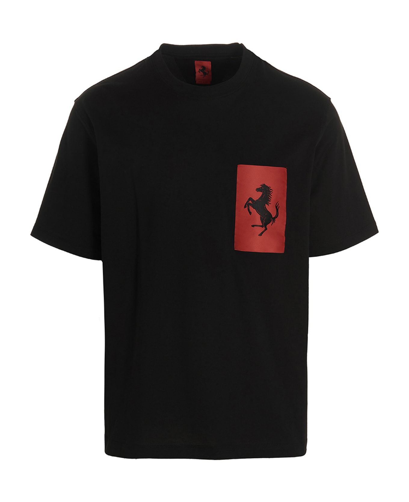Ferrari T-shirt 'label Pocket' - BLACK シャツ