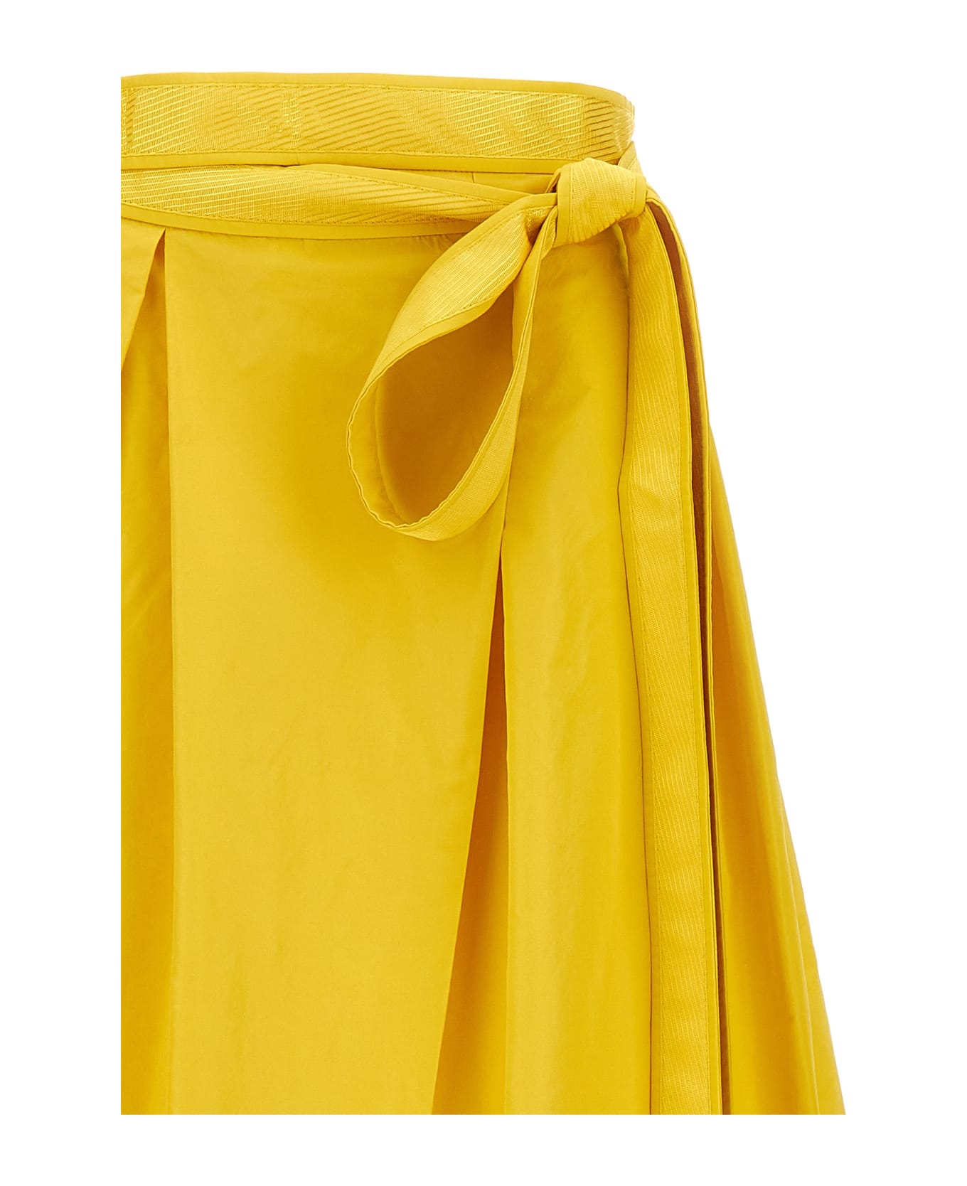Pinko Nocepesca Taffeta Skirt - Yellow スカート