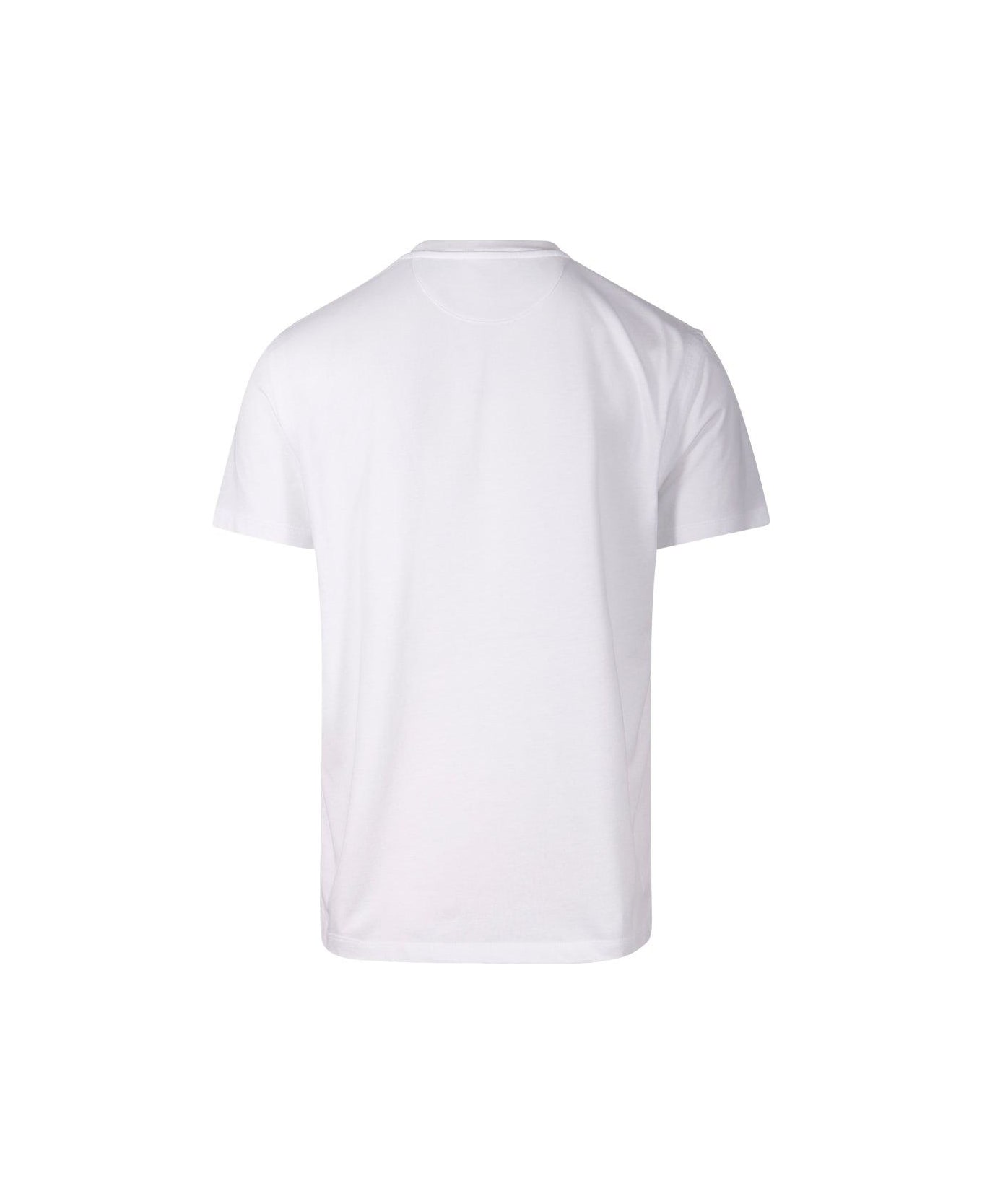 Valentino Crewneck Short-sleeved T-shirt - WHITE