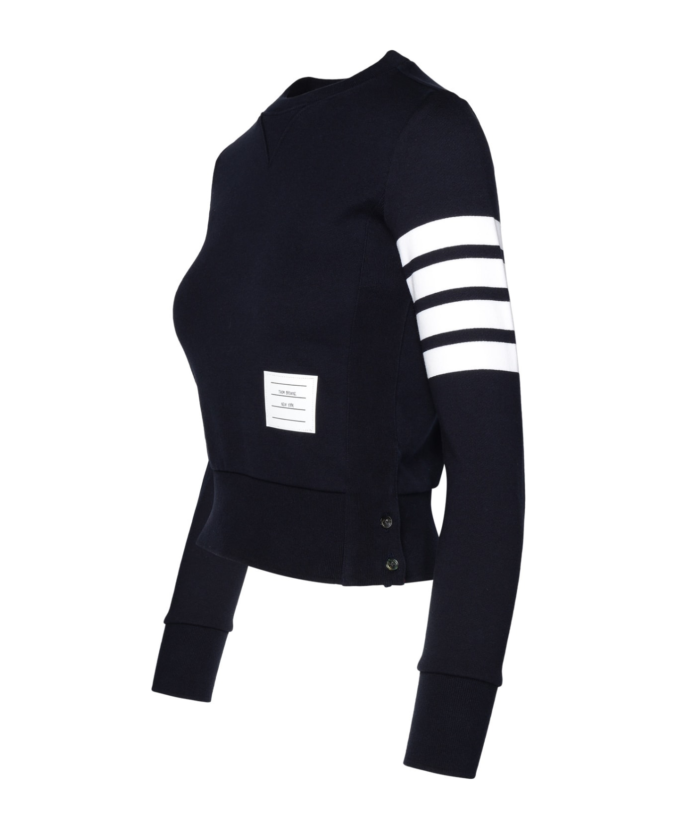 Thom Browne Navy Cotton Sweatshirt - Navy