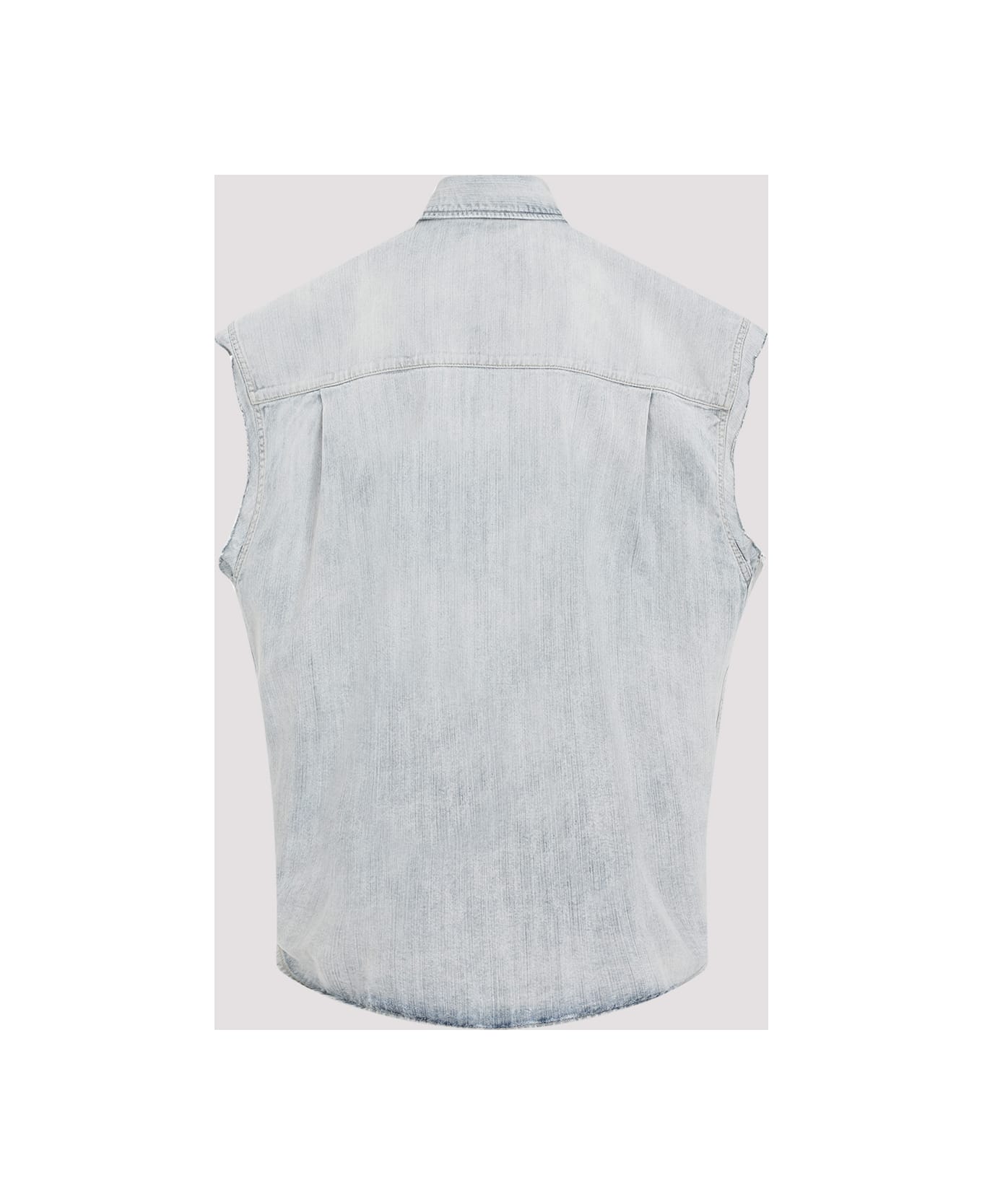 Balenciaga Ripped Sleeve Shirt - Bleached Ring