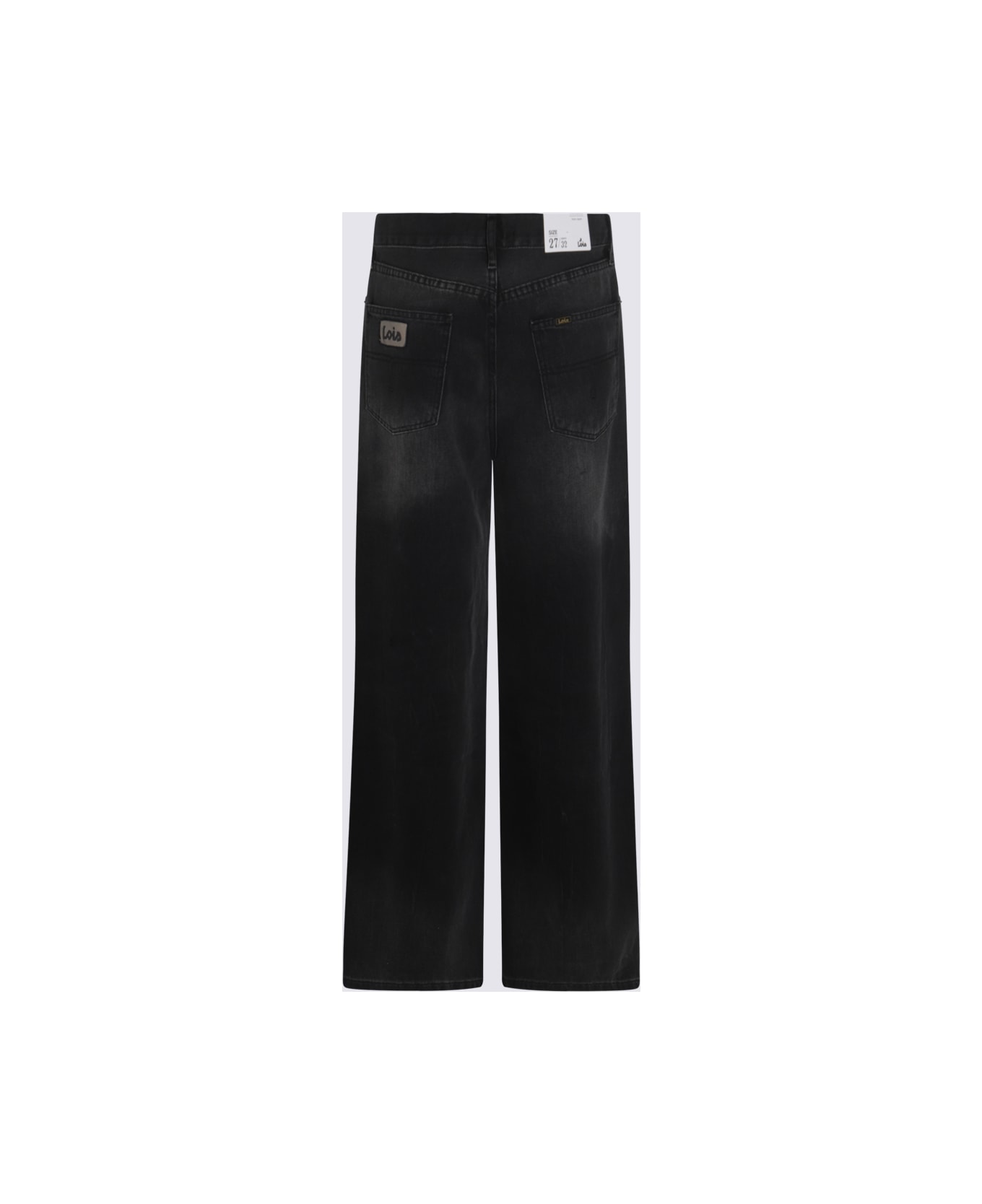 Lois Black Denim Cotton Jeans - Black