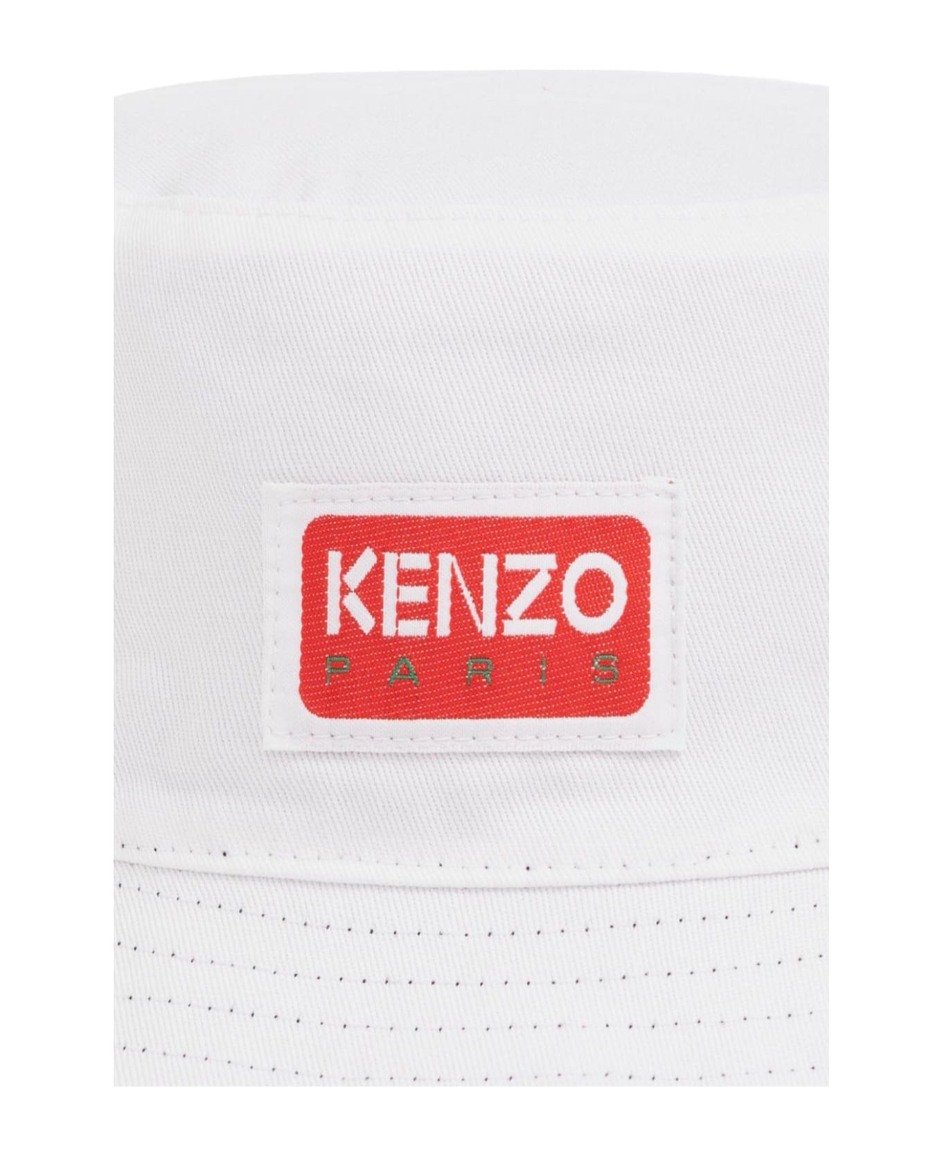 Kenzo Logo Printed Bucket Hat - Black