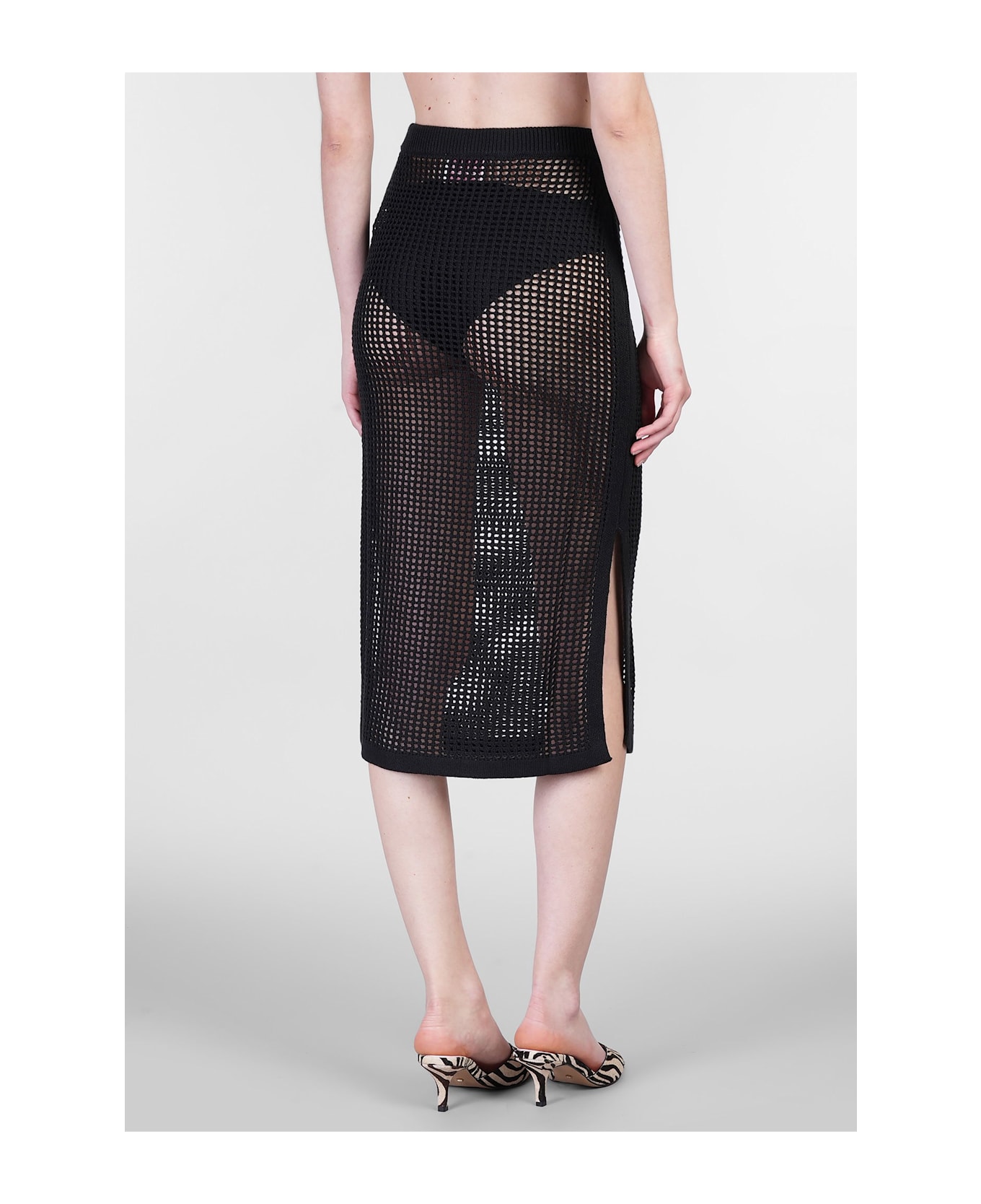 MC2 Saint Barth Darline Skirt In Black Cotton - black