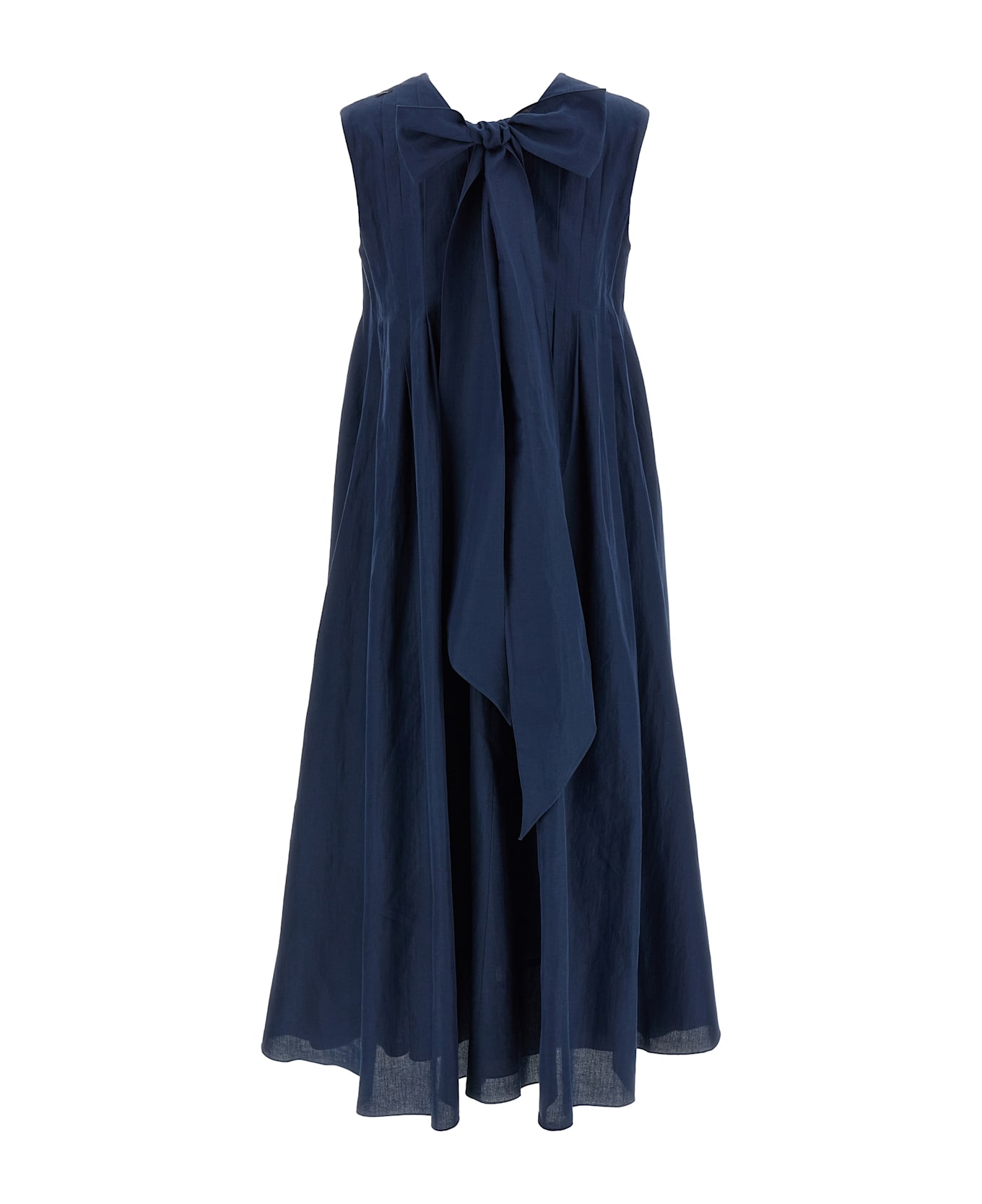 
S Max Mara 
piega
 Dress - Blue