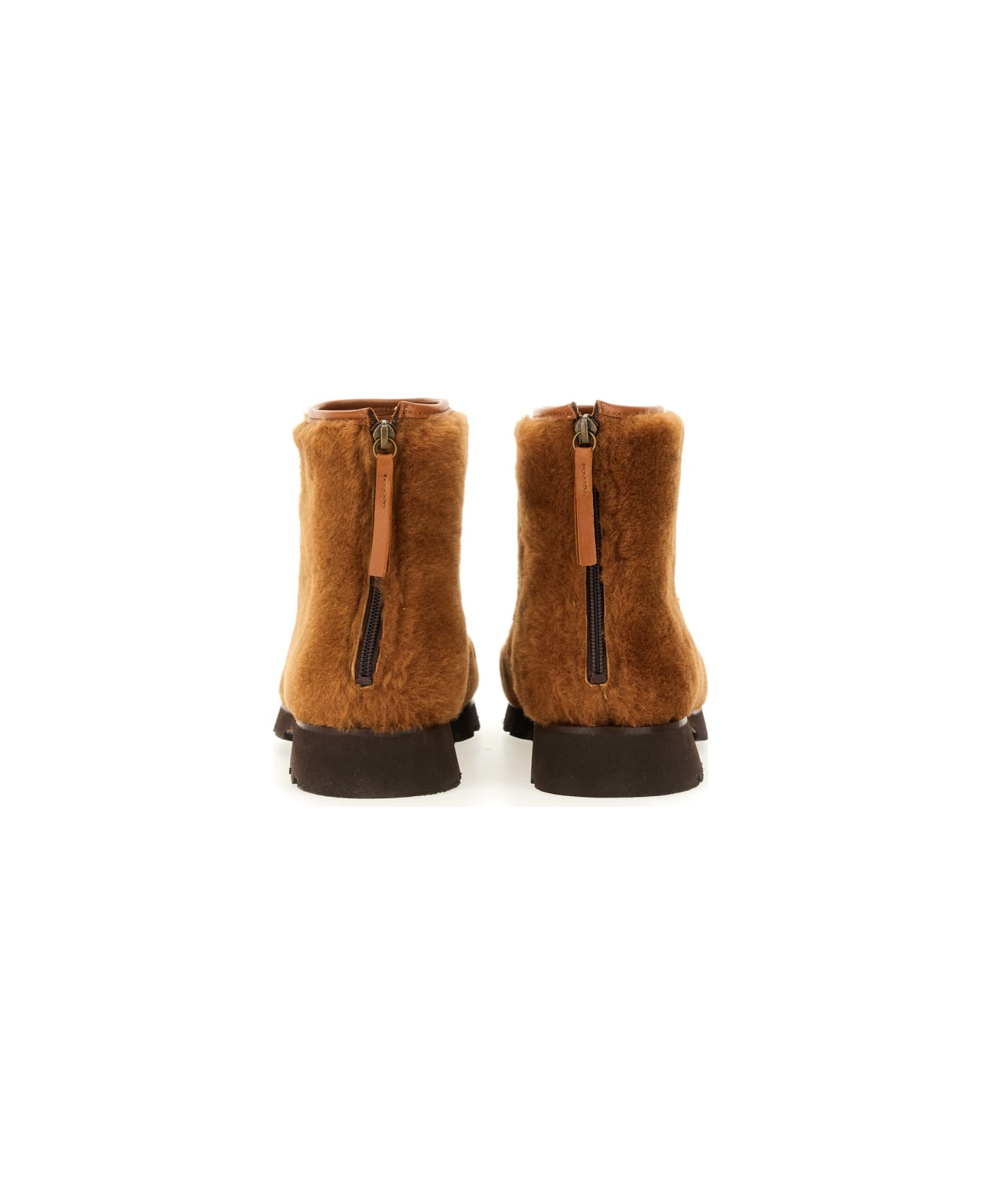 Hereu Boot With Zipper "armenta" - BROWN