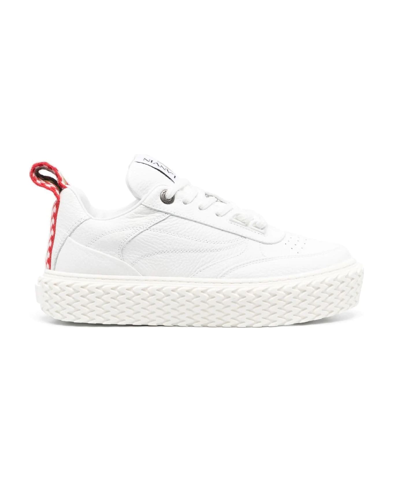 Lanvin White Curbies 2 Low-top Sneakers - White ウェッジシューズ