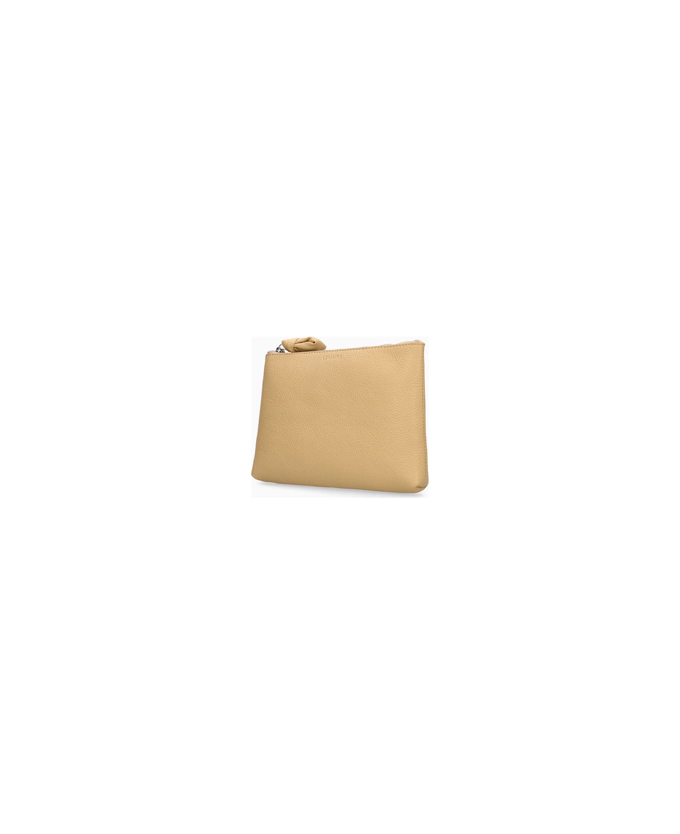 Lemaire Clutch In Leather - Beige